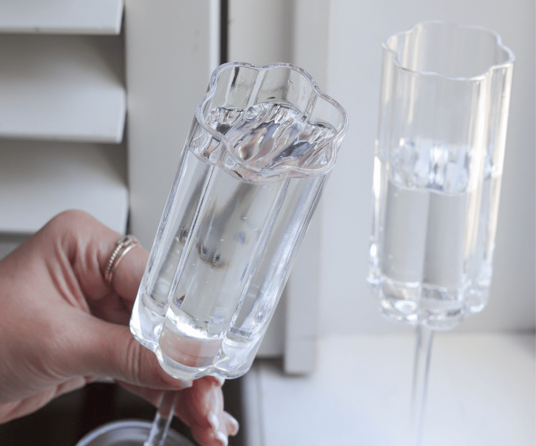 Verre à champagne fleur