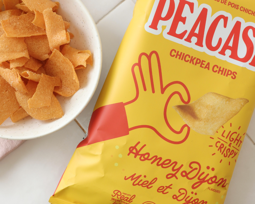 Croustilles de pois chiches Miel et dijon - PeaCasa