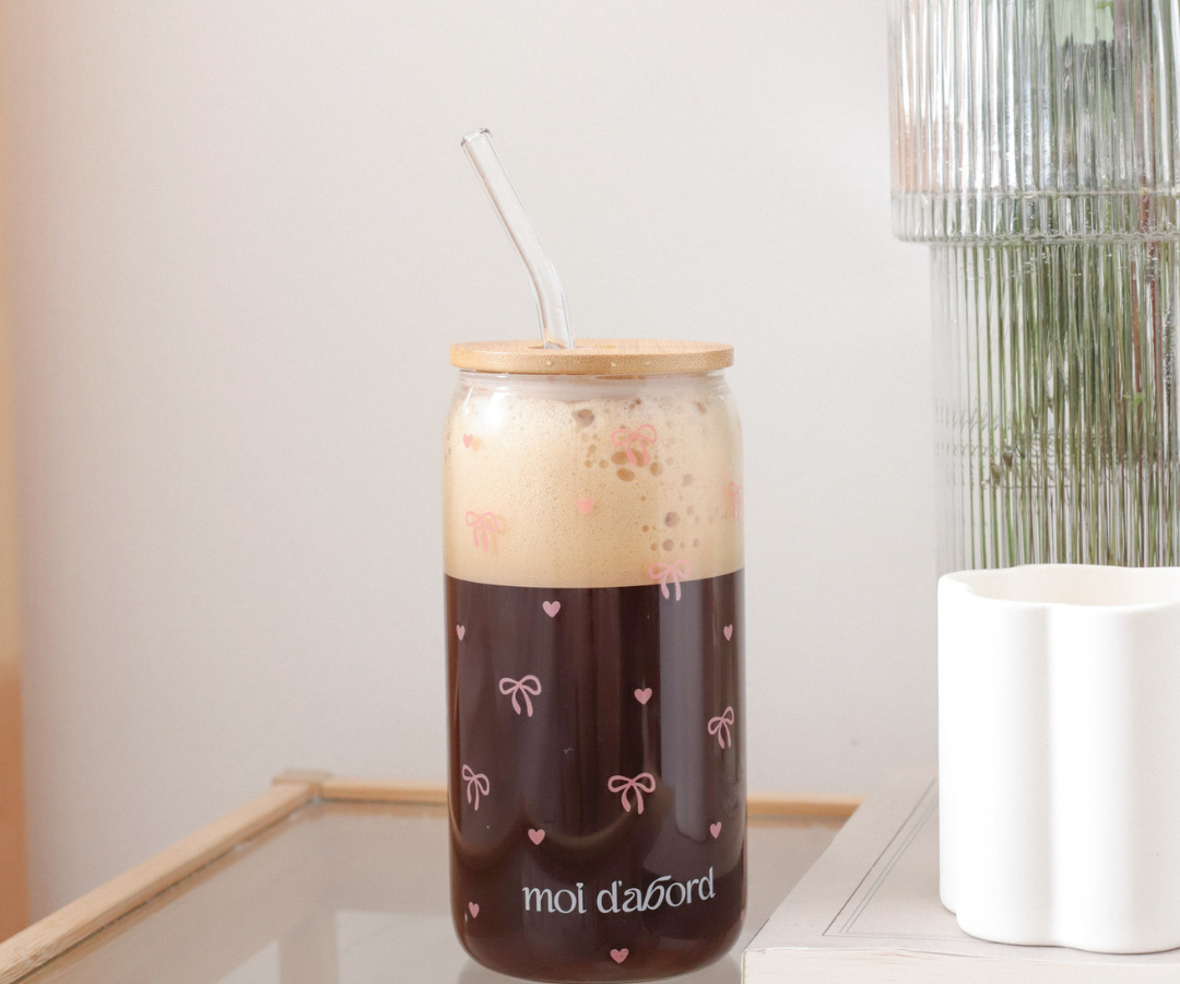 Tumbler en verre Amour en boucle