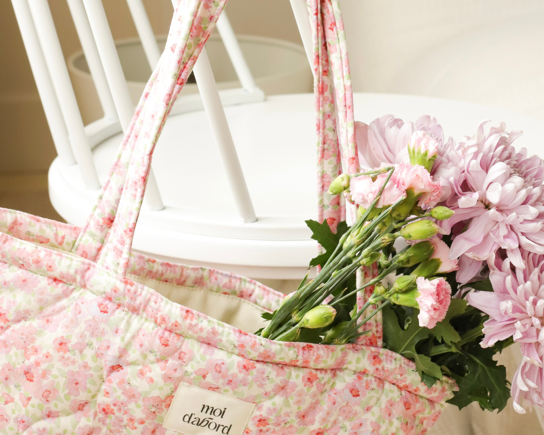 Sac fourre-tout fleuri