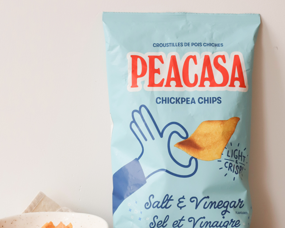 Croustilles de pois chiches Sel & vinaigre - PeaCasa