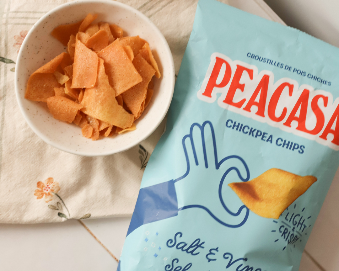 Croustilles de pois chiches Sel & vinaigre - PeaCasa
