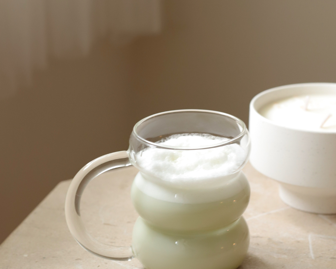 Tasse en verre bubble