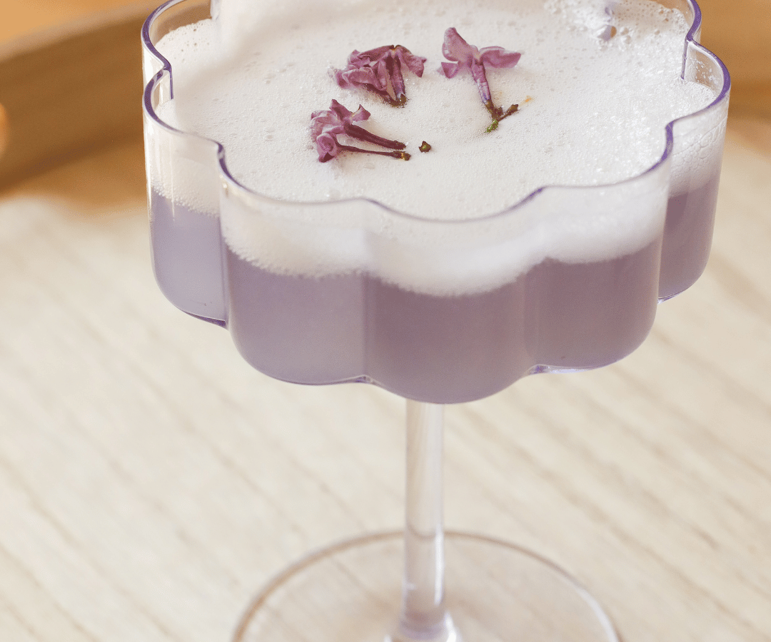 Verre à cocktail fleur