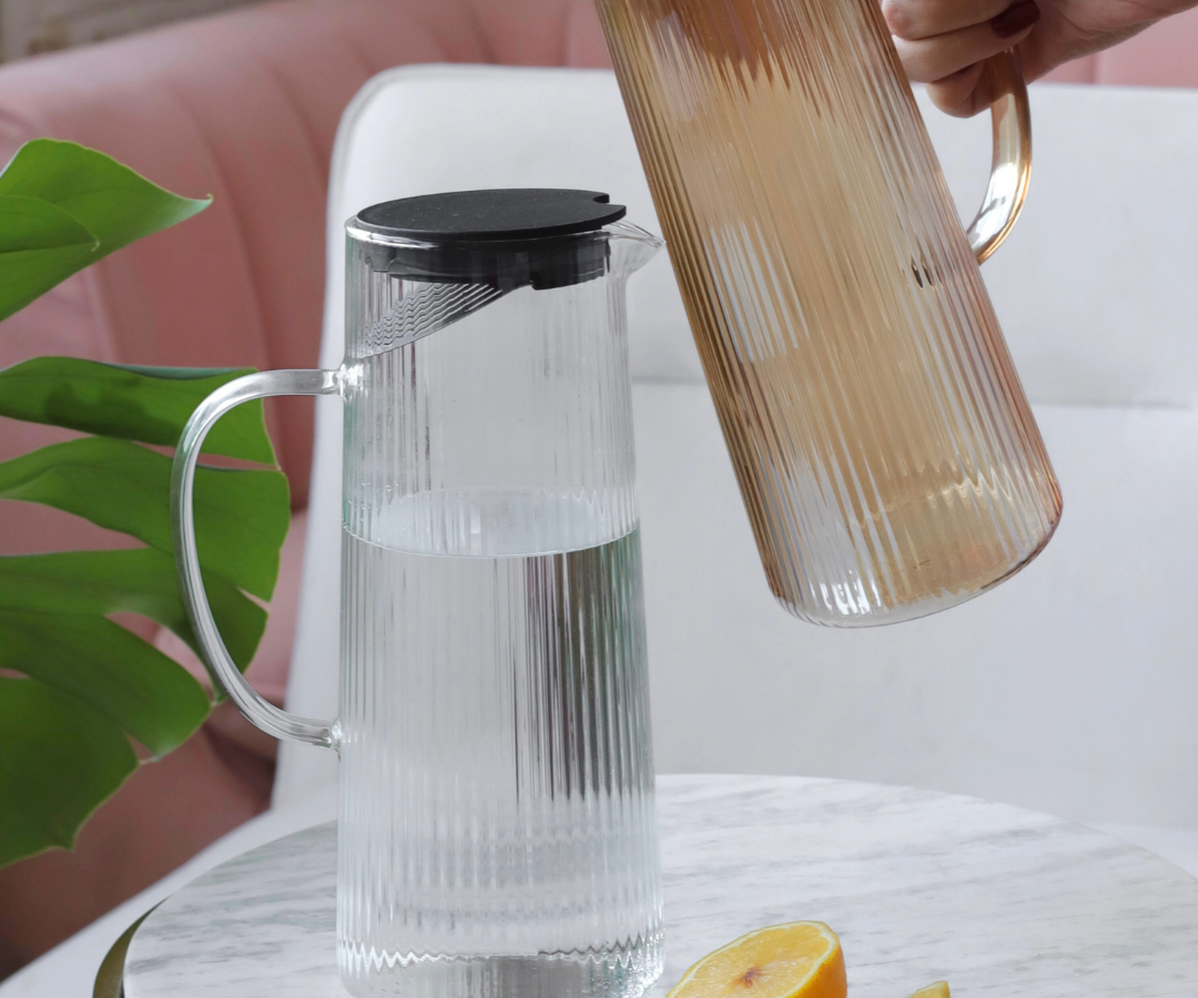 Carafe en verre Ripple