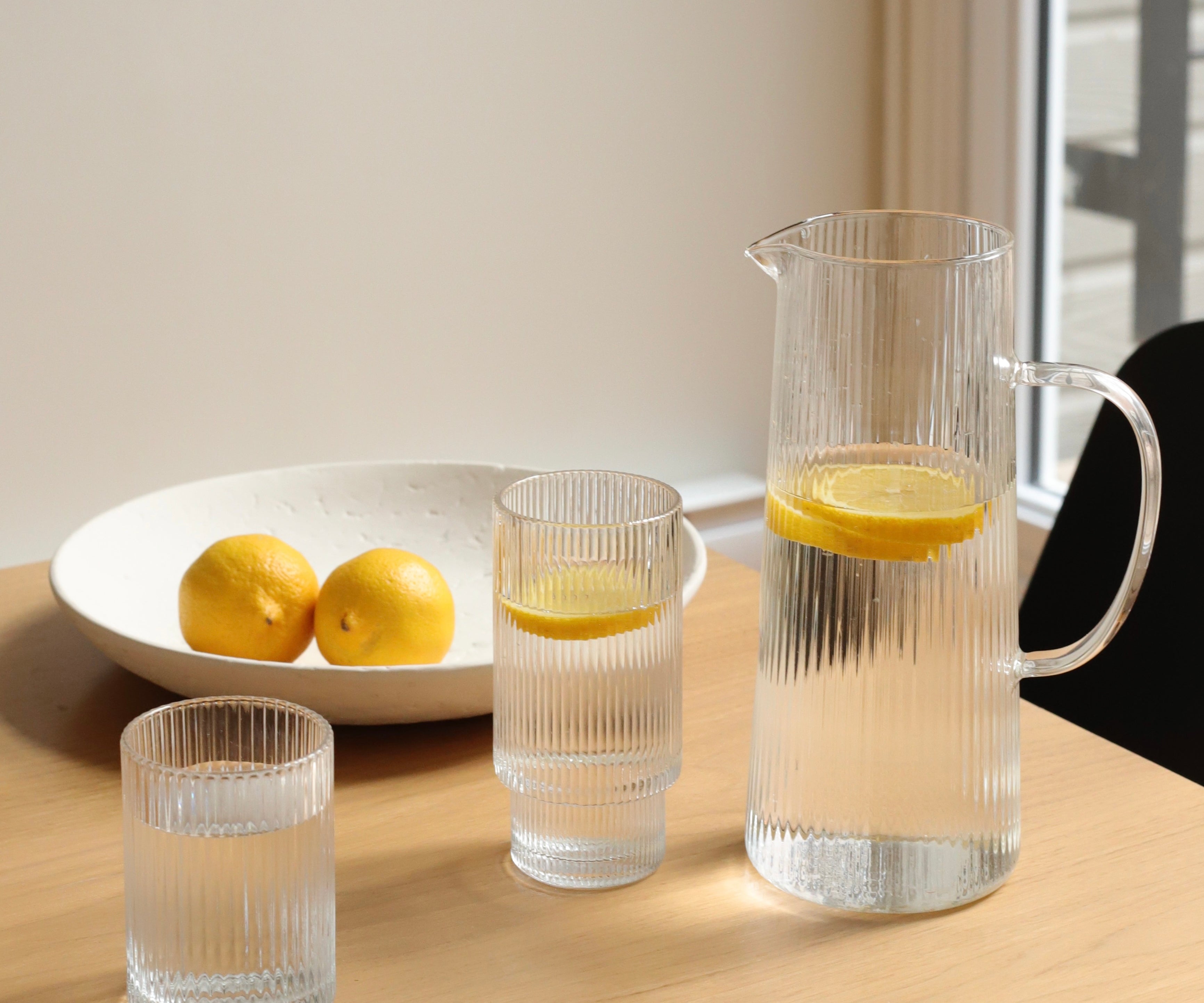 Carafe en verre Ripple