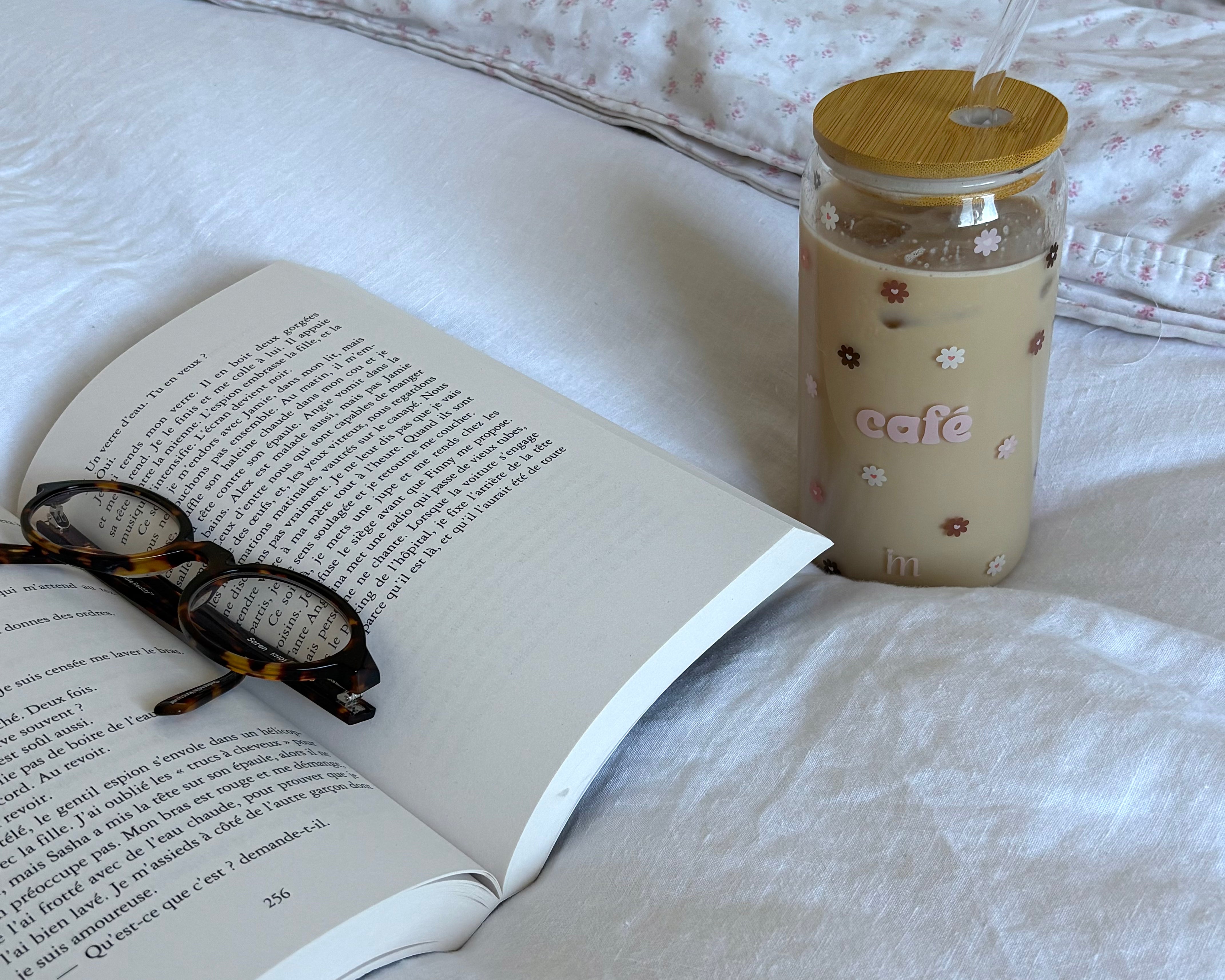 Tumbler en verre D'amour et de café