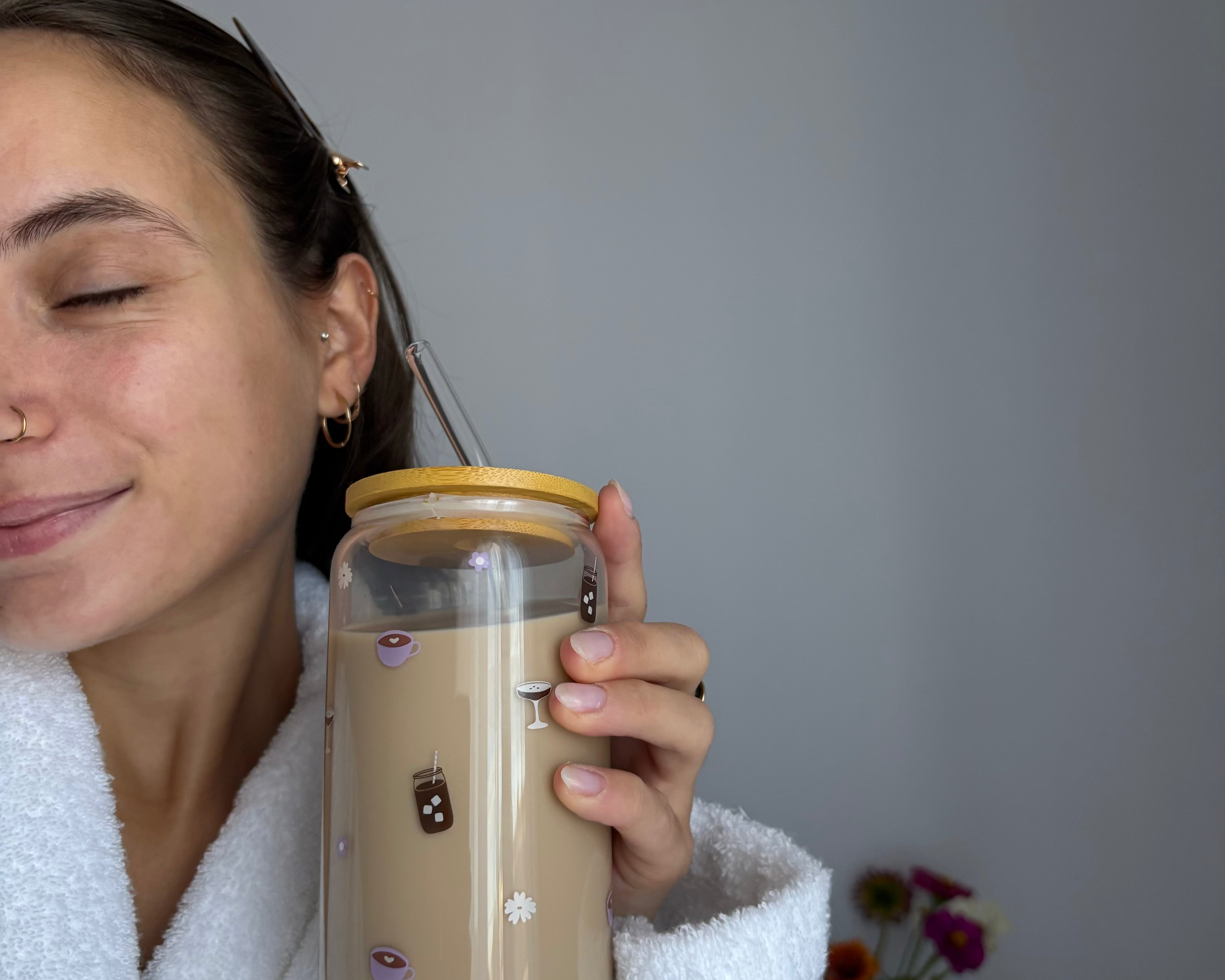 Tumbler en verre Moment café