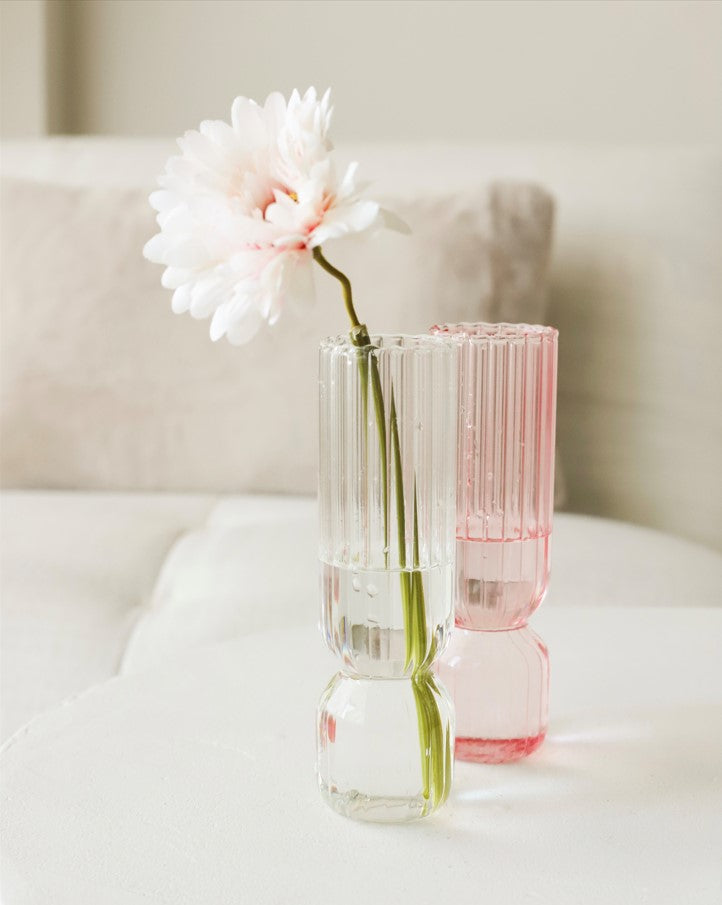 Vase Blomus LETA En Verre Transparent - 10,9 X 10,9 X 10,8 Cm - Petit Vase Décoratif - Neuf