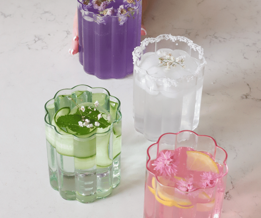 Verre fleur