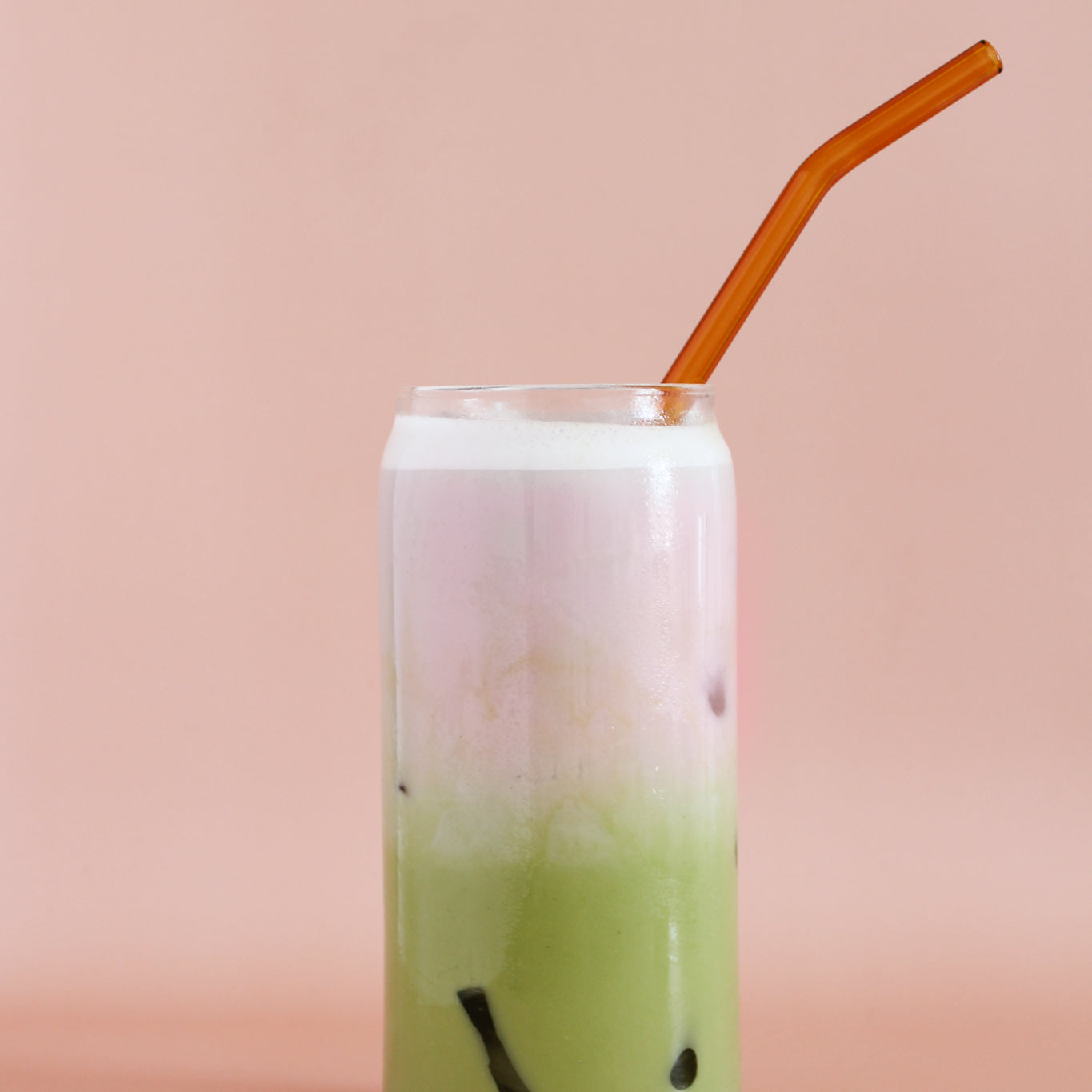 Matcha latté glacé fraise & hibiscus (Starbucks matcha pink drink)