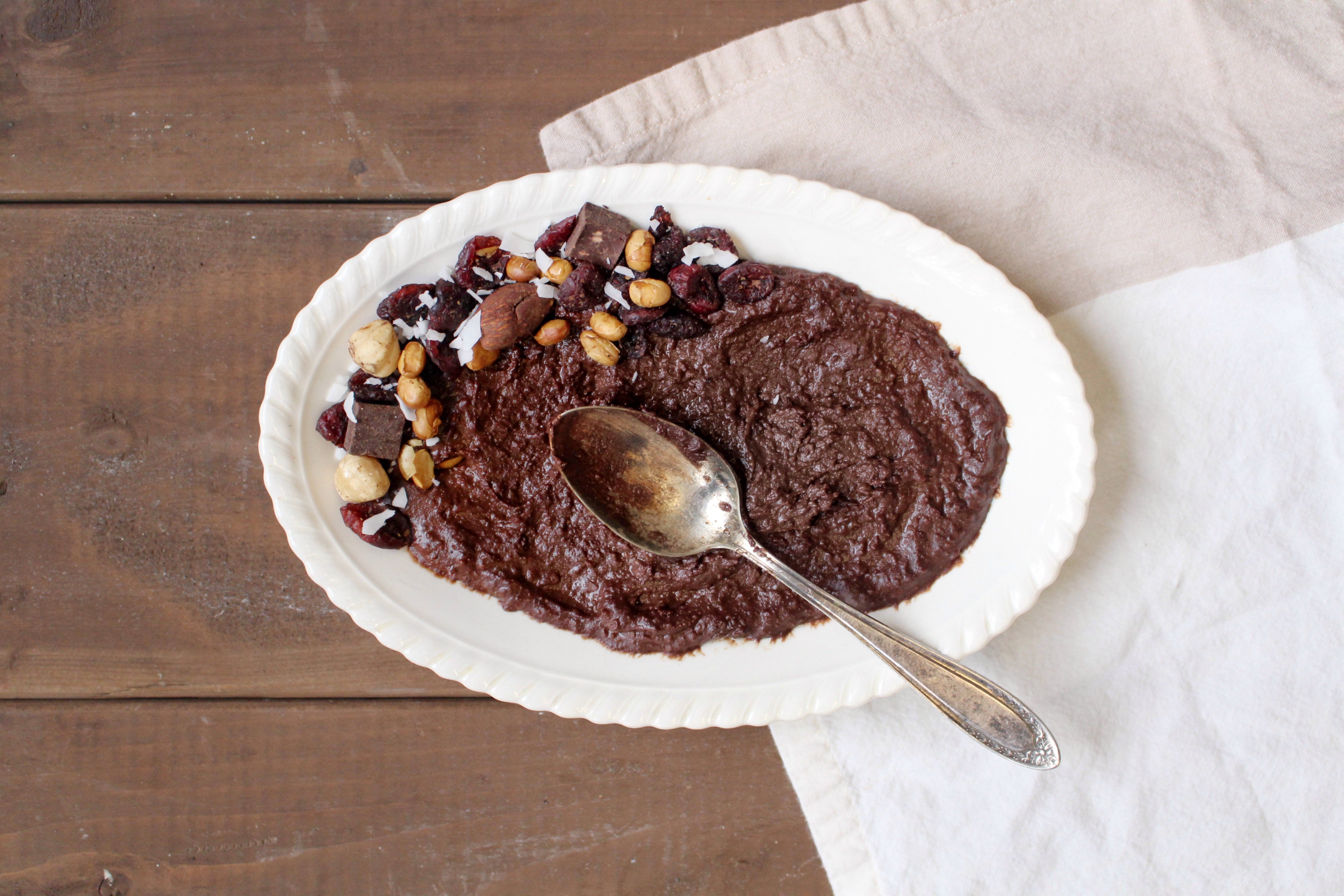 hummus sucré chocolat noisette recette