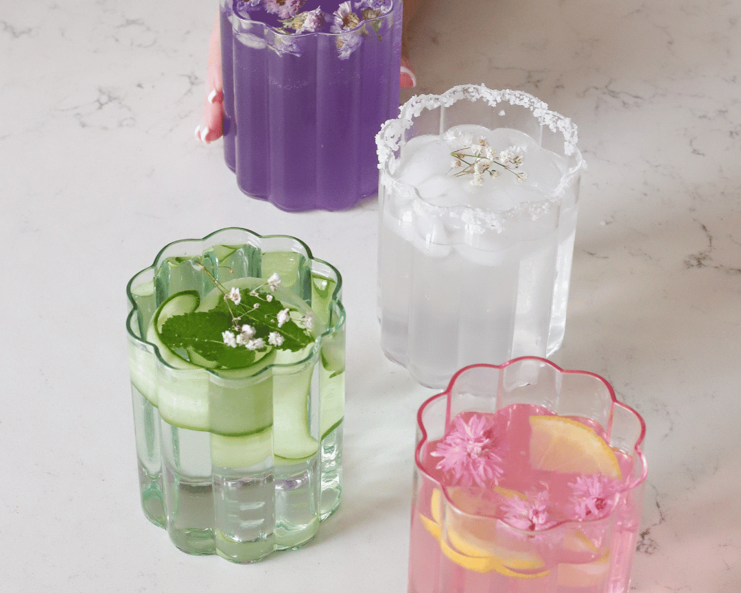 Verre fleur