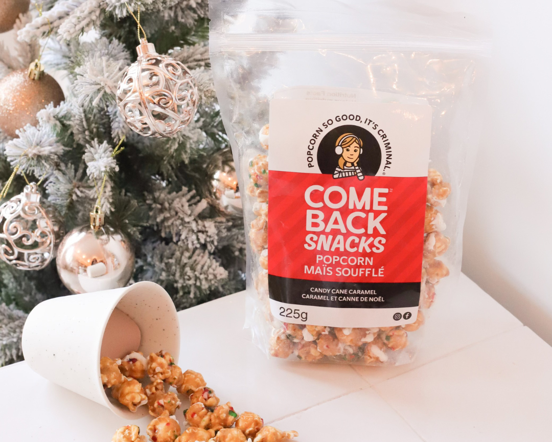 Popcorn Caramel et canne de bonbon - Come Back Snacks