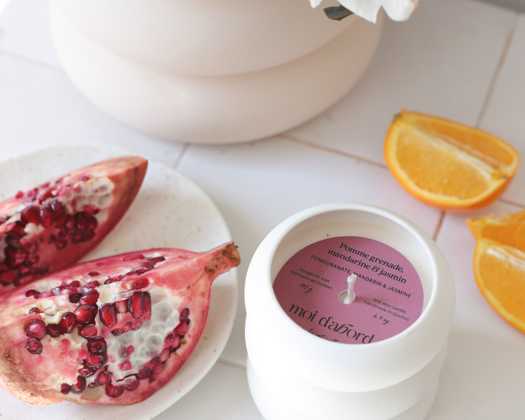Bougie de soja Bubble - Pomme grenade, mandarine & jasmin