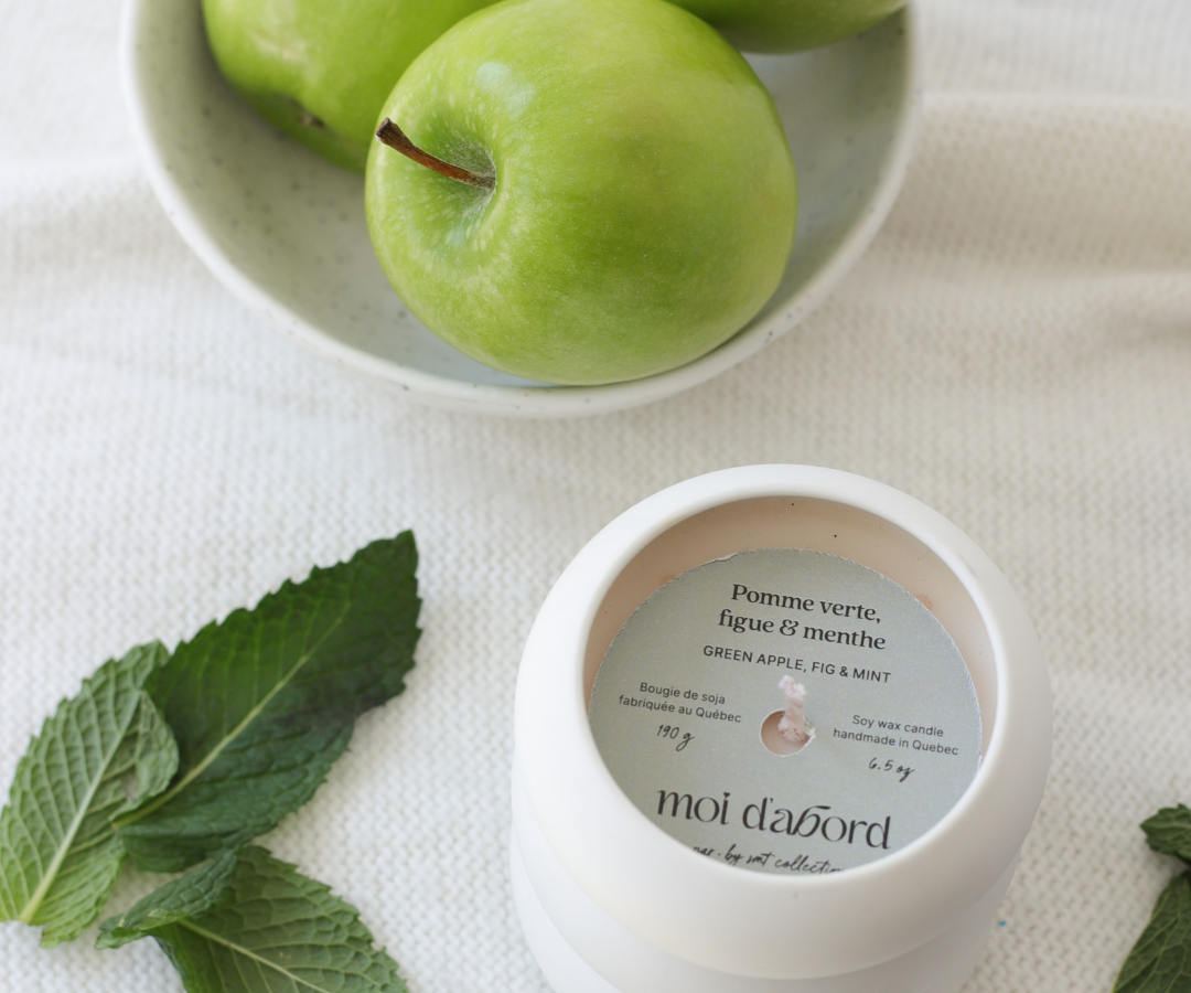Bougie de soja Bubble - Pomme verte, figue & menthe