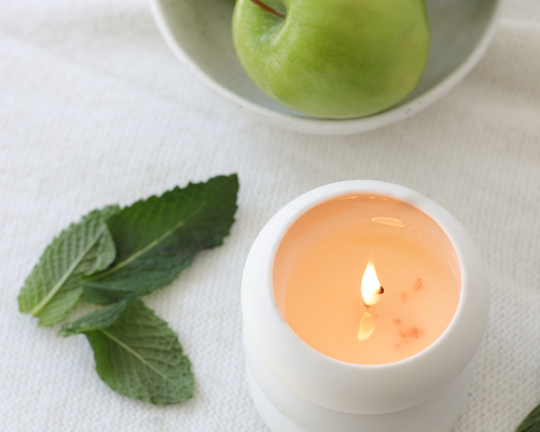Bougie de soja Bubble - Pomme verte, figue & menthe