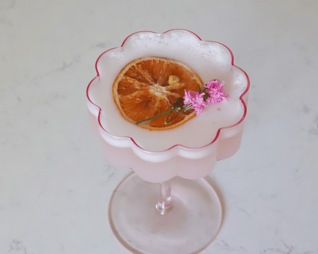 Verre à cocktail fleur