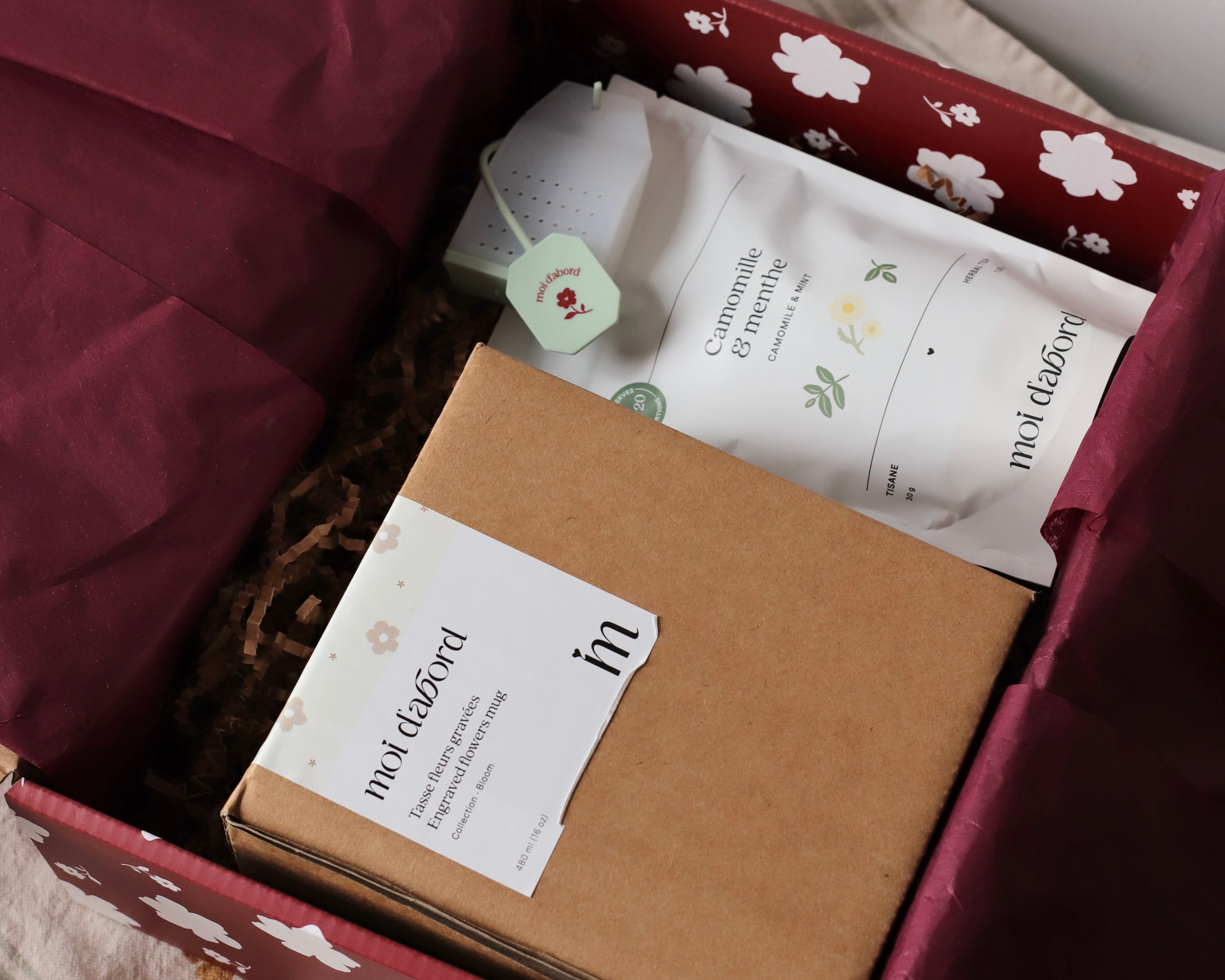 Boîte cadeau - Hôtesse cozy vert