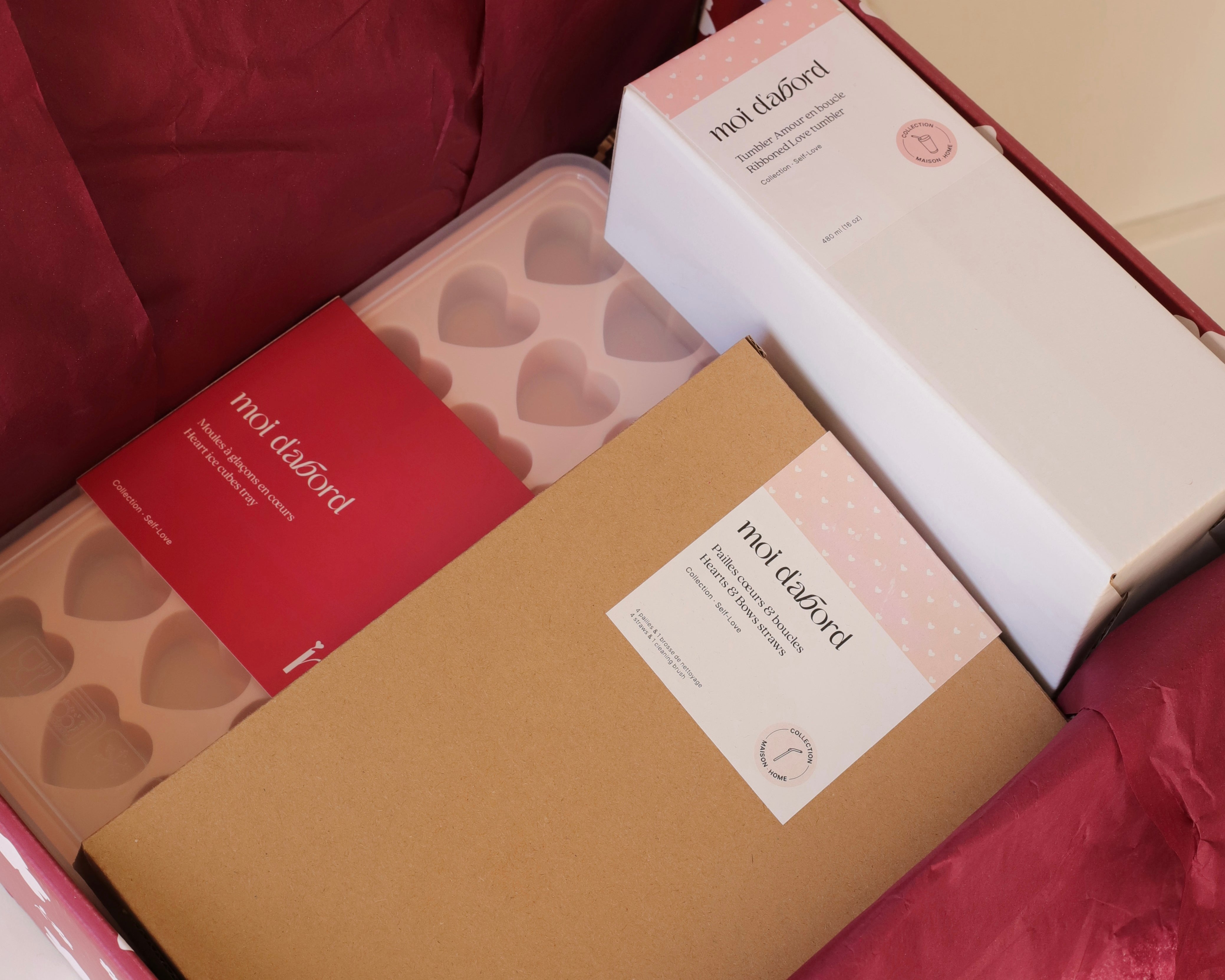 Boîte coeurs et boucles