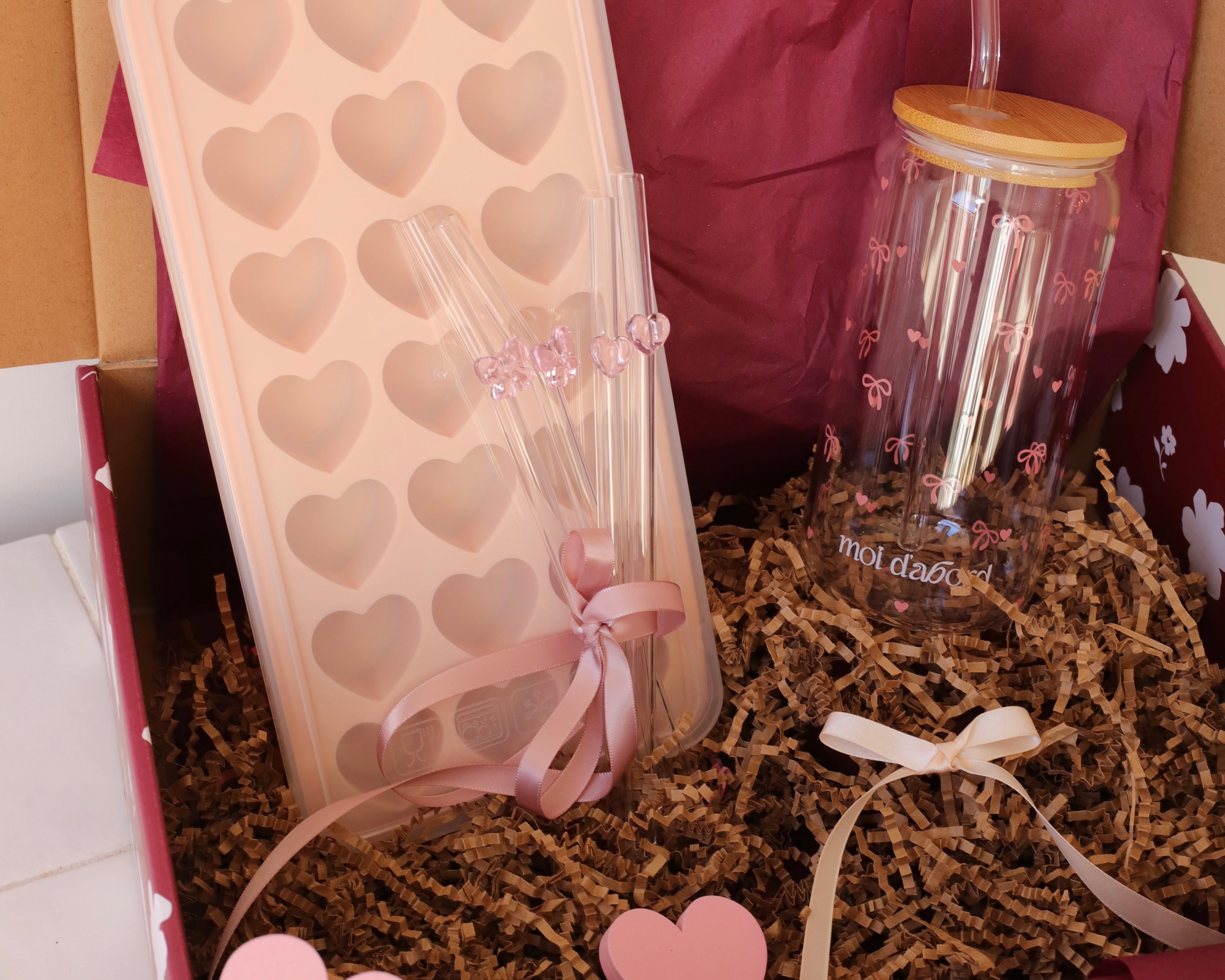 Boîte coeurs et boucles