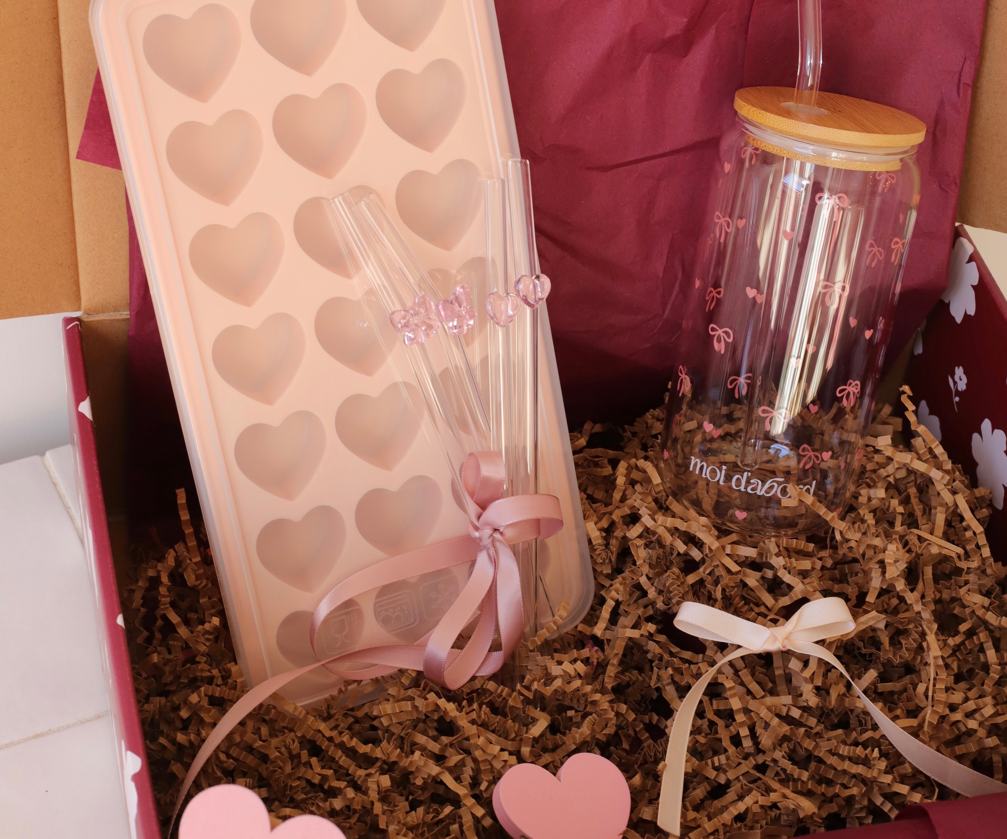 Boîte coeurs et boucles