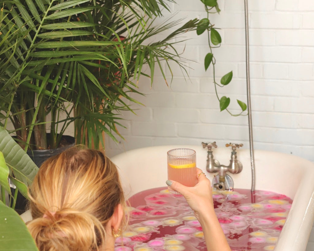 Cubes de bain effervescents – Limonade à la framboise