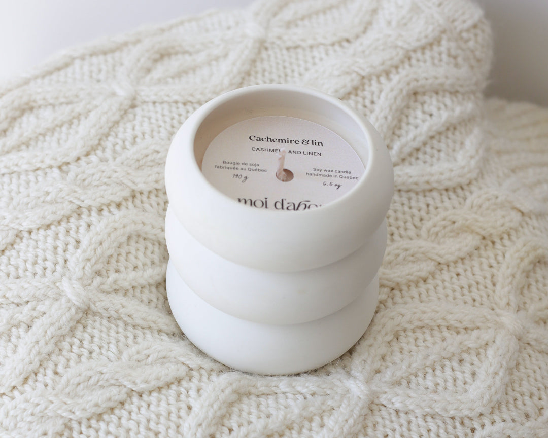 Bougie de soja Bubble - Cachemire & Lin