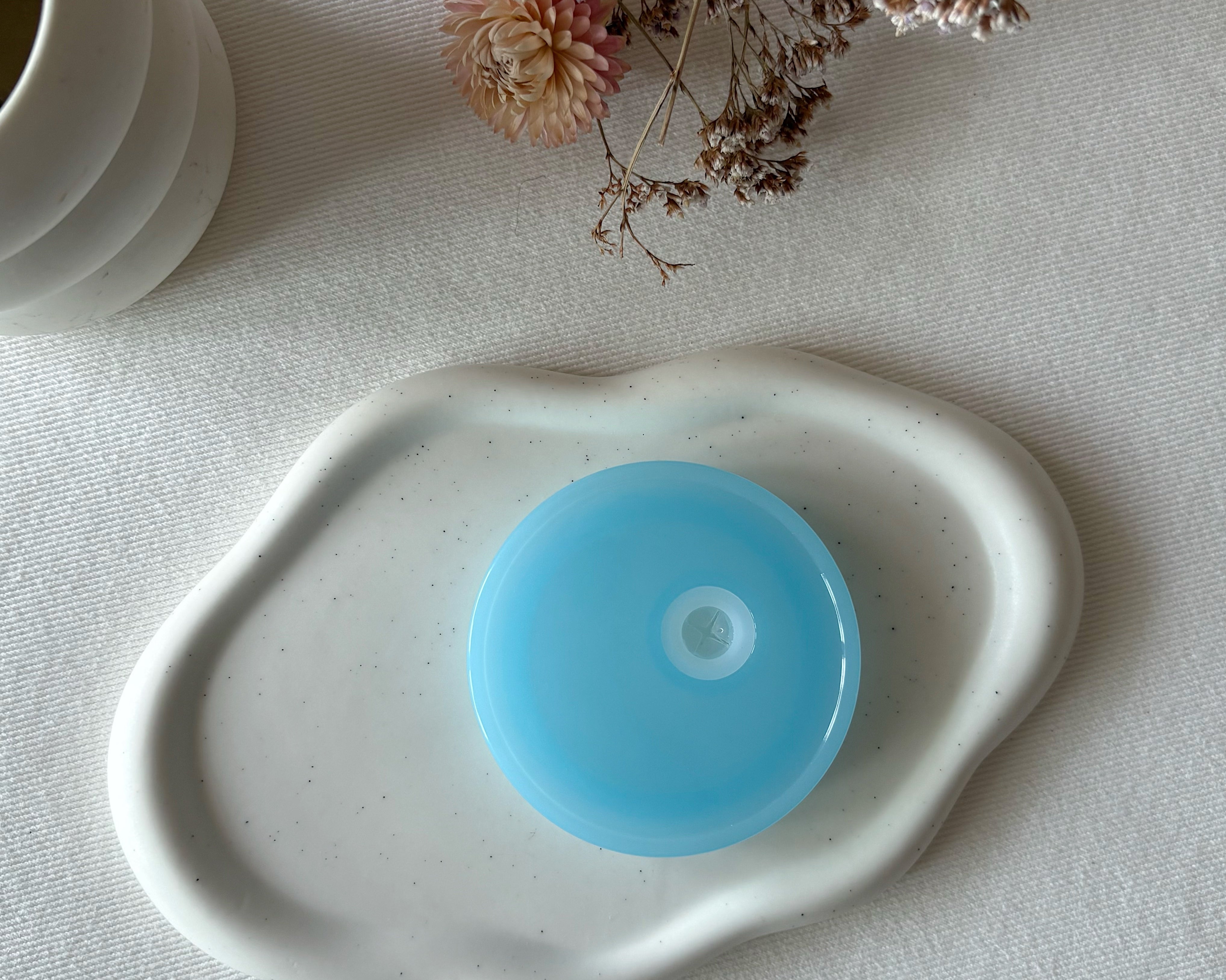 Couvercle bleu pâle pour tumbler