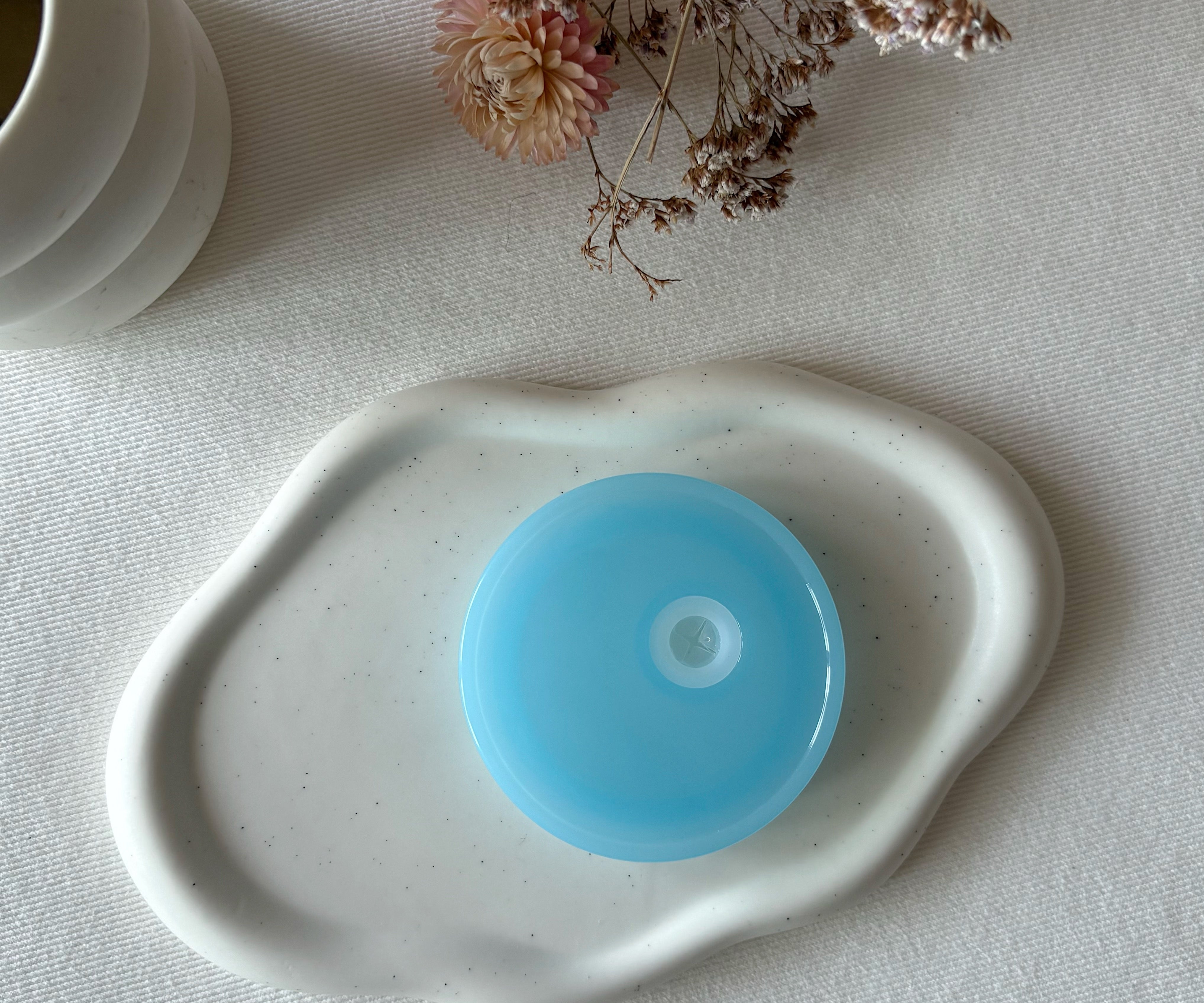 Couvercle bleu pâle pour tumbler