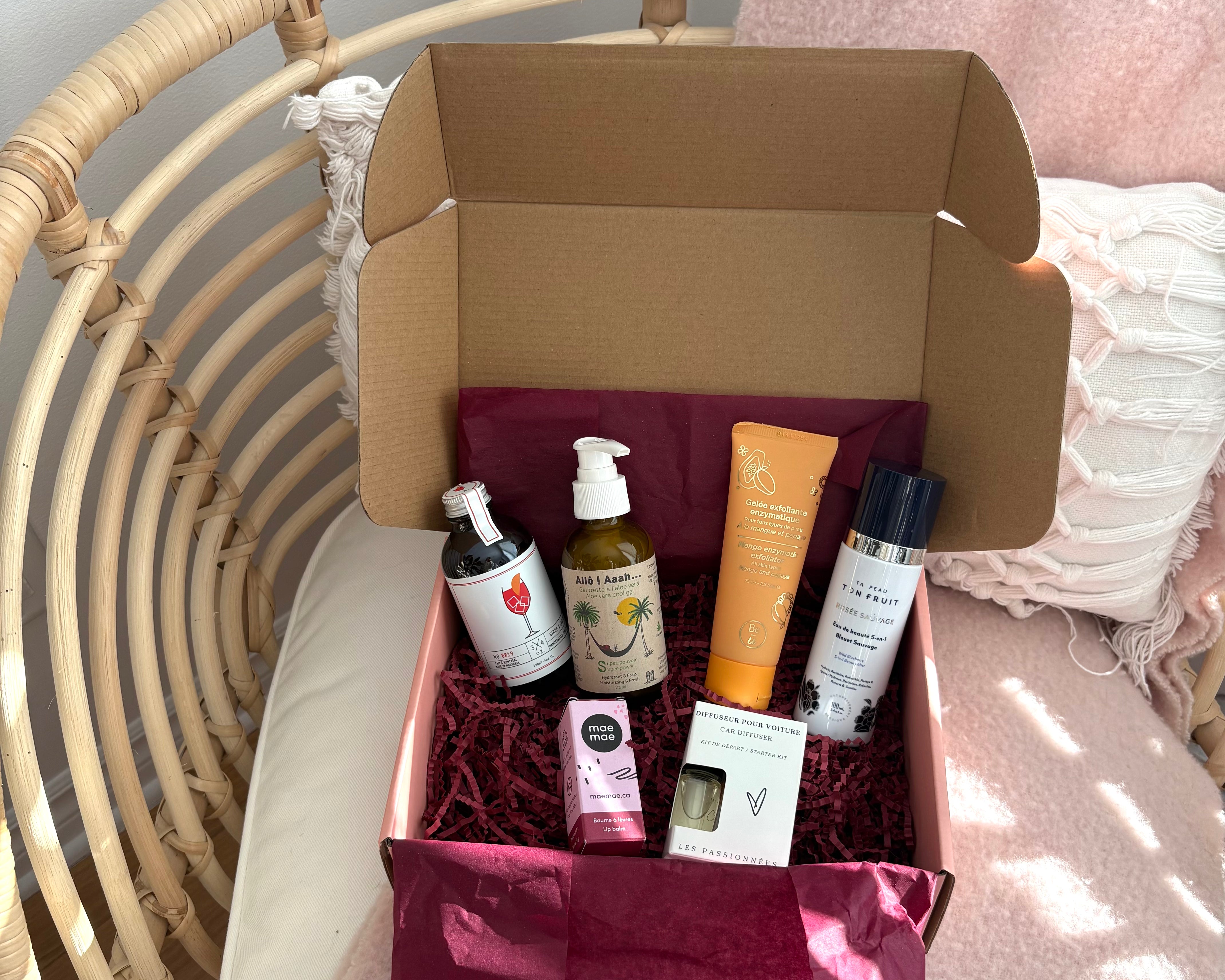 Boîte cocooning printemps/été 100% Québécoise