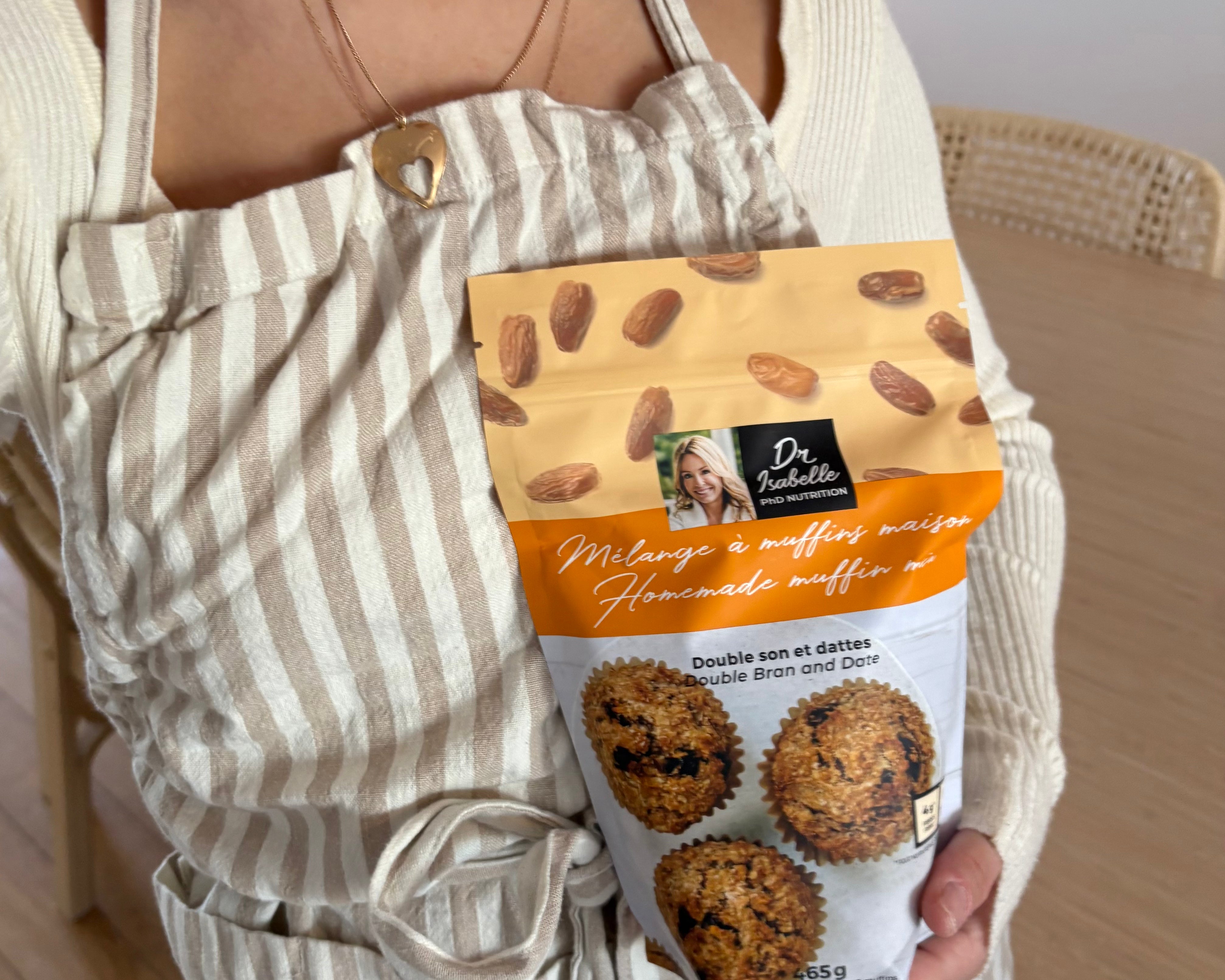 Mélange à muffins double son et dattes  – Isabelle Huot
