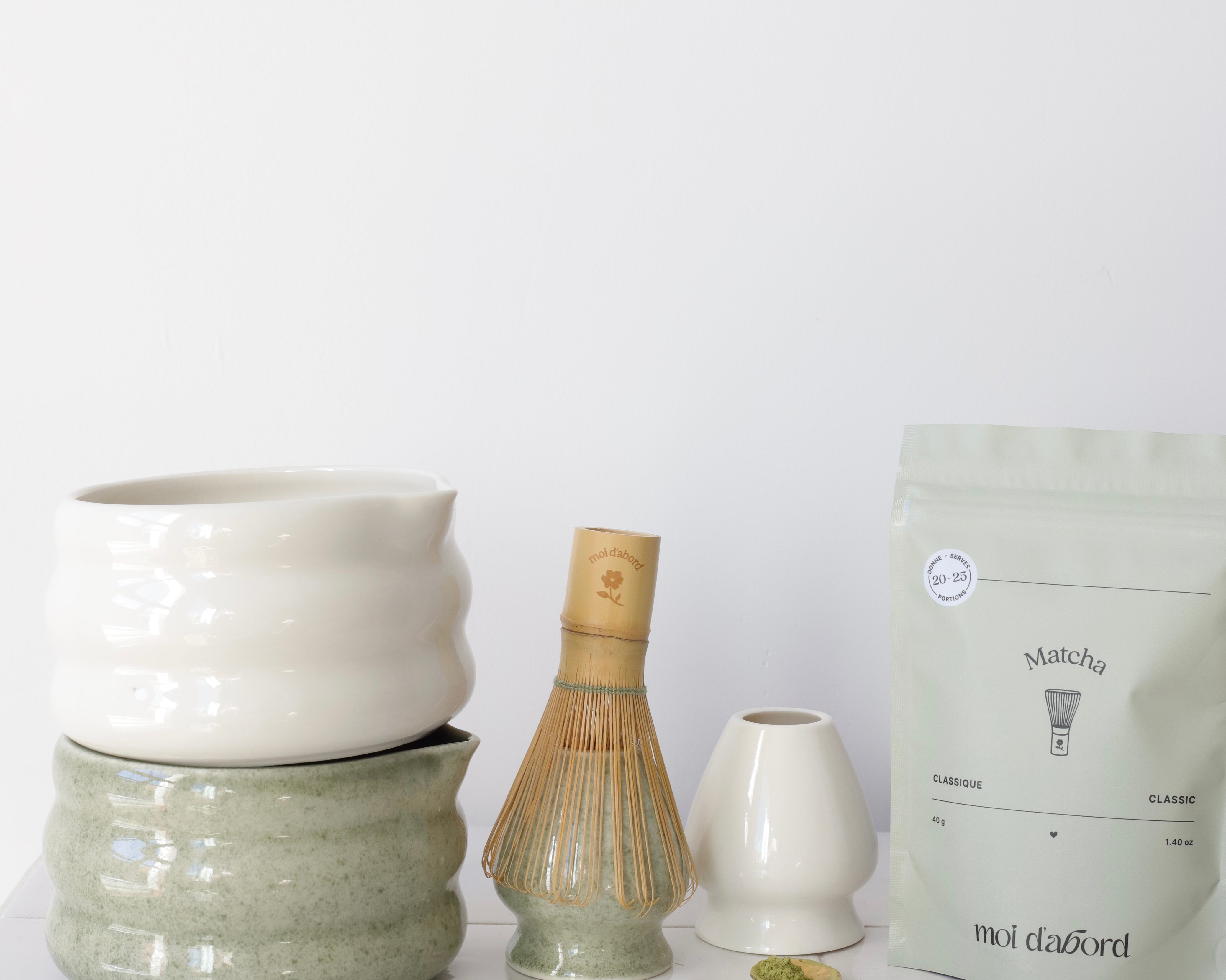 Ensemble à matcha pour débutant