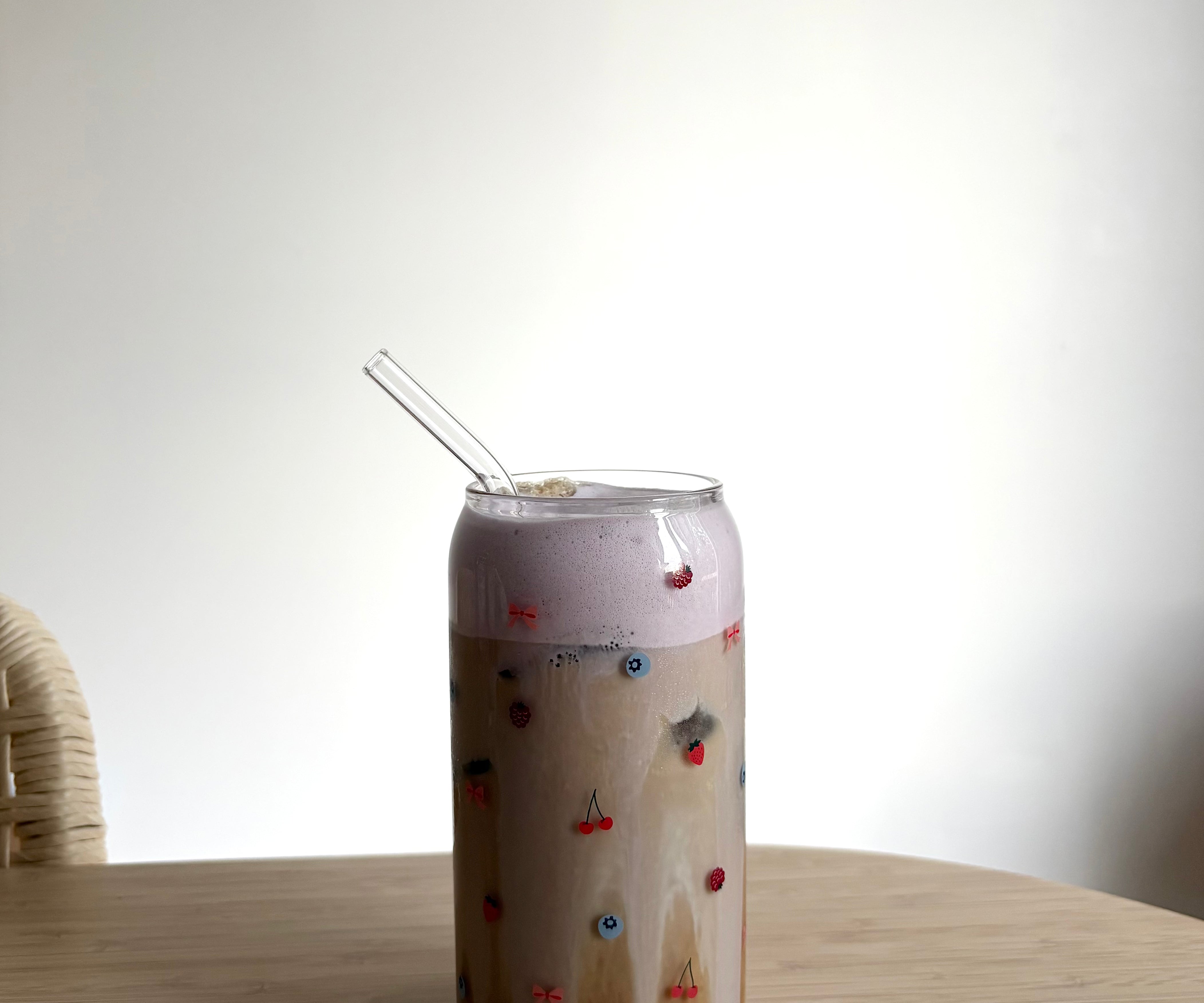 Tumbler en verre Rafale de petits fruits