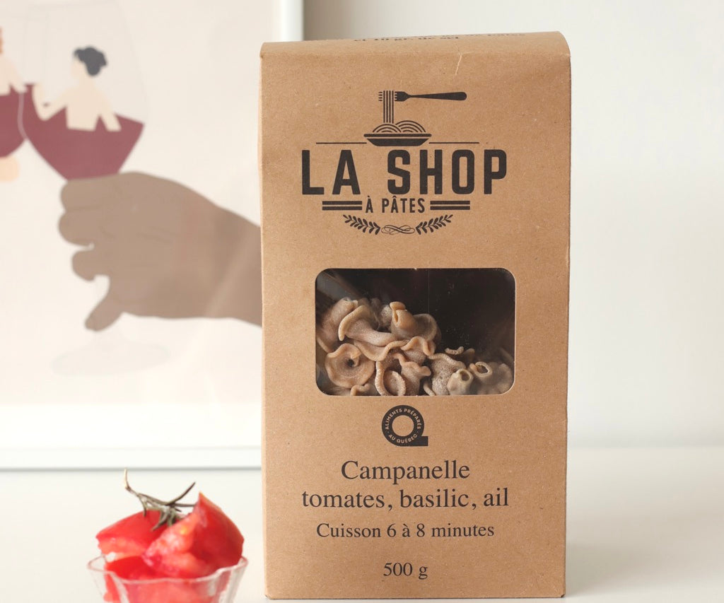 Campanelle tomates, basilic, ail - La Shop à pâtes