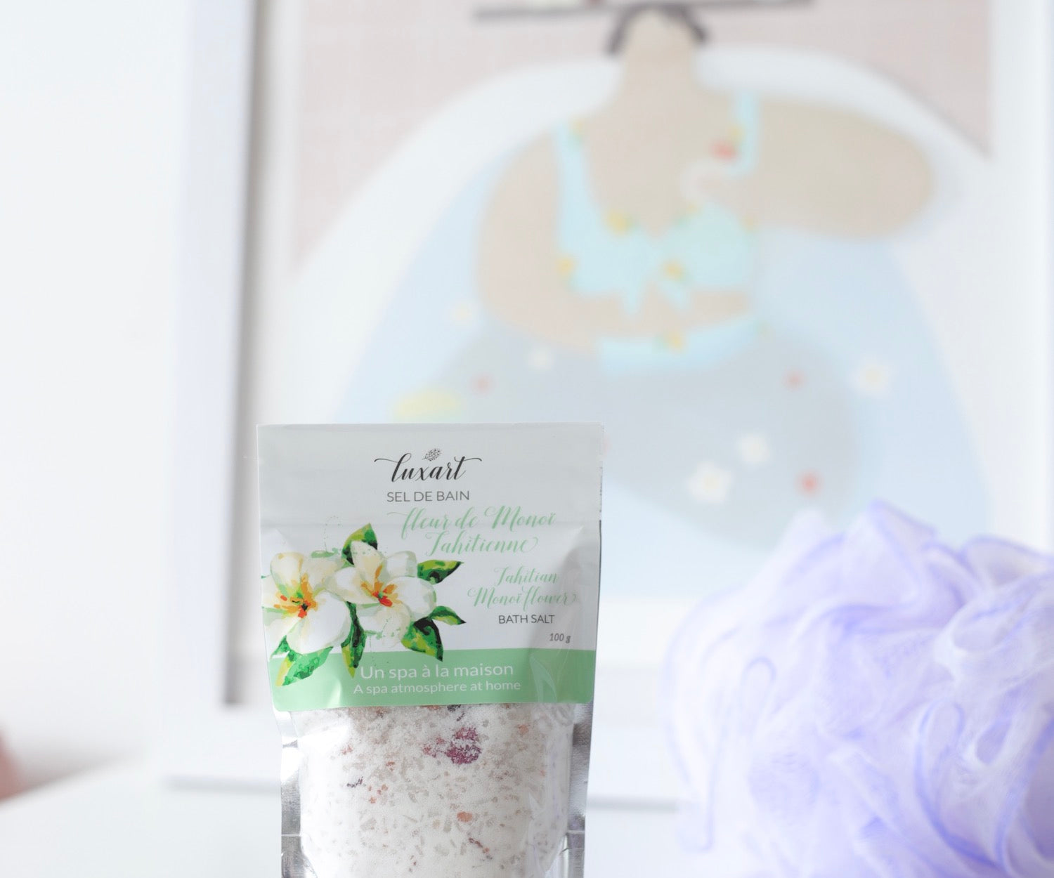 Sel de bain Fleur de Monoï Tahitienne - Luxart