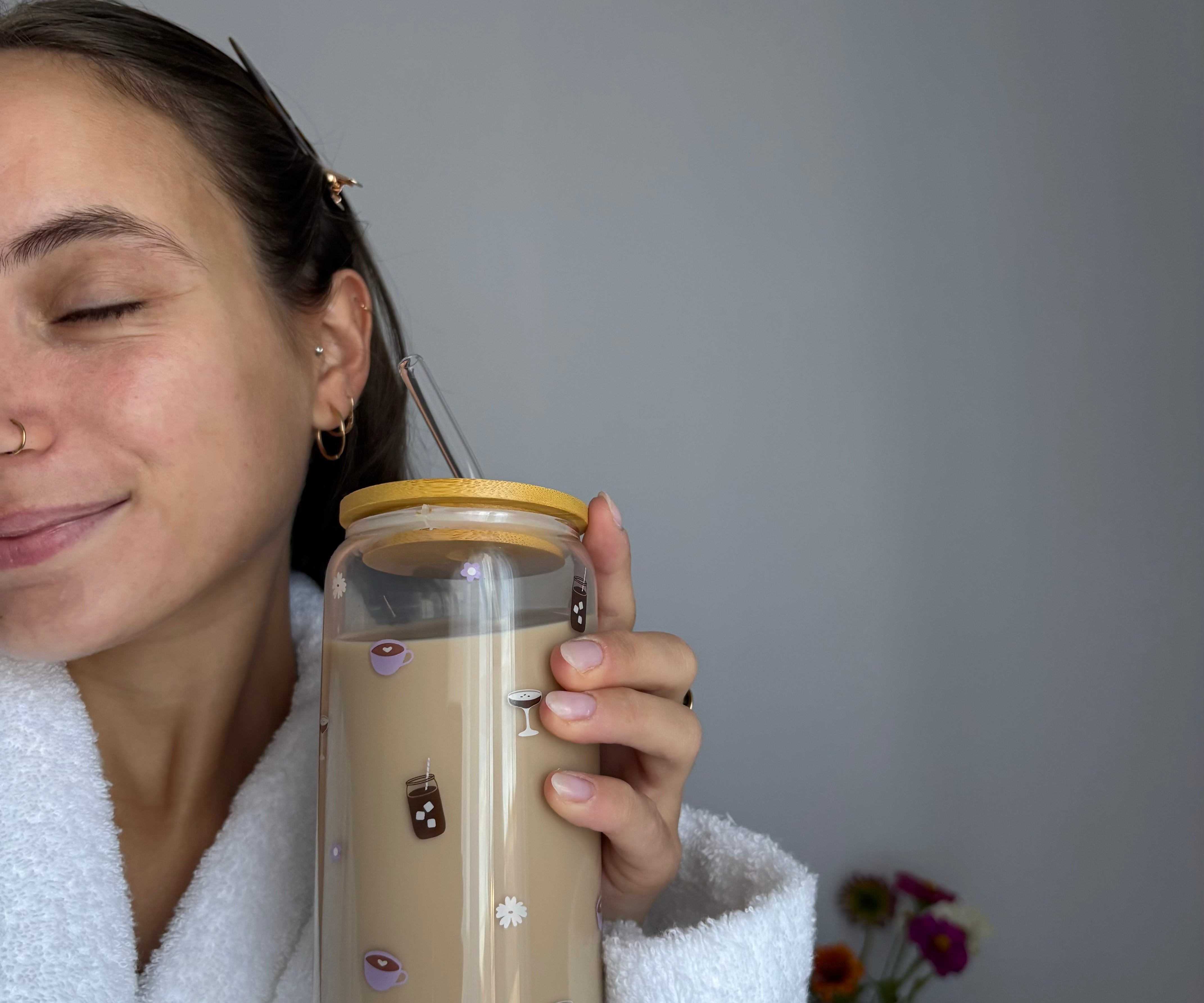 Tumbler en verre Moment café