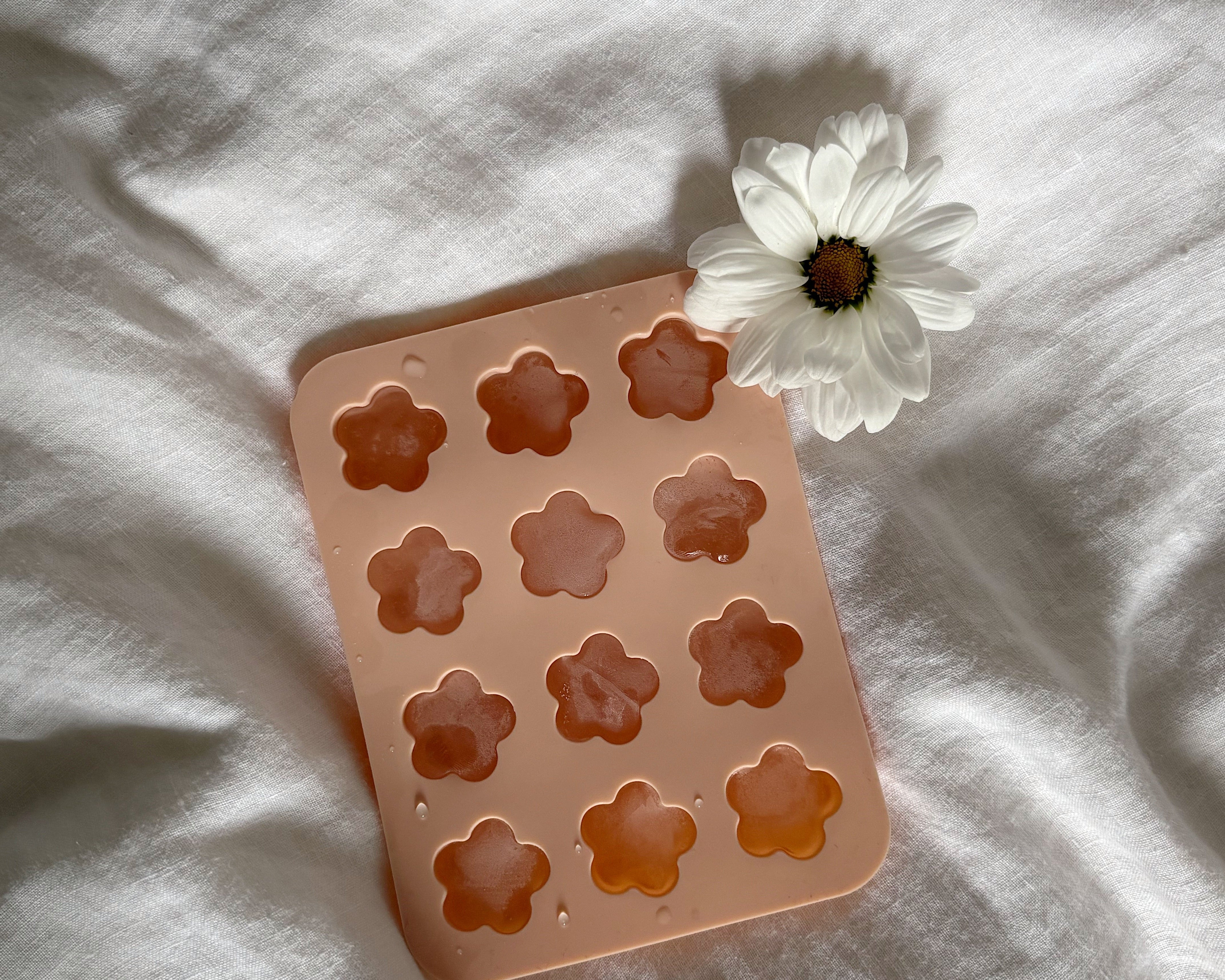 Moules à glaçons en fleurs