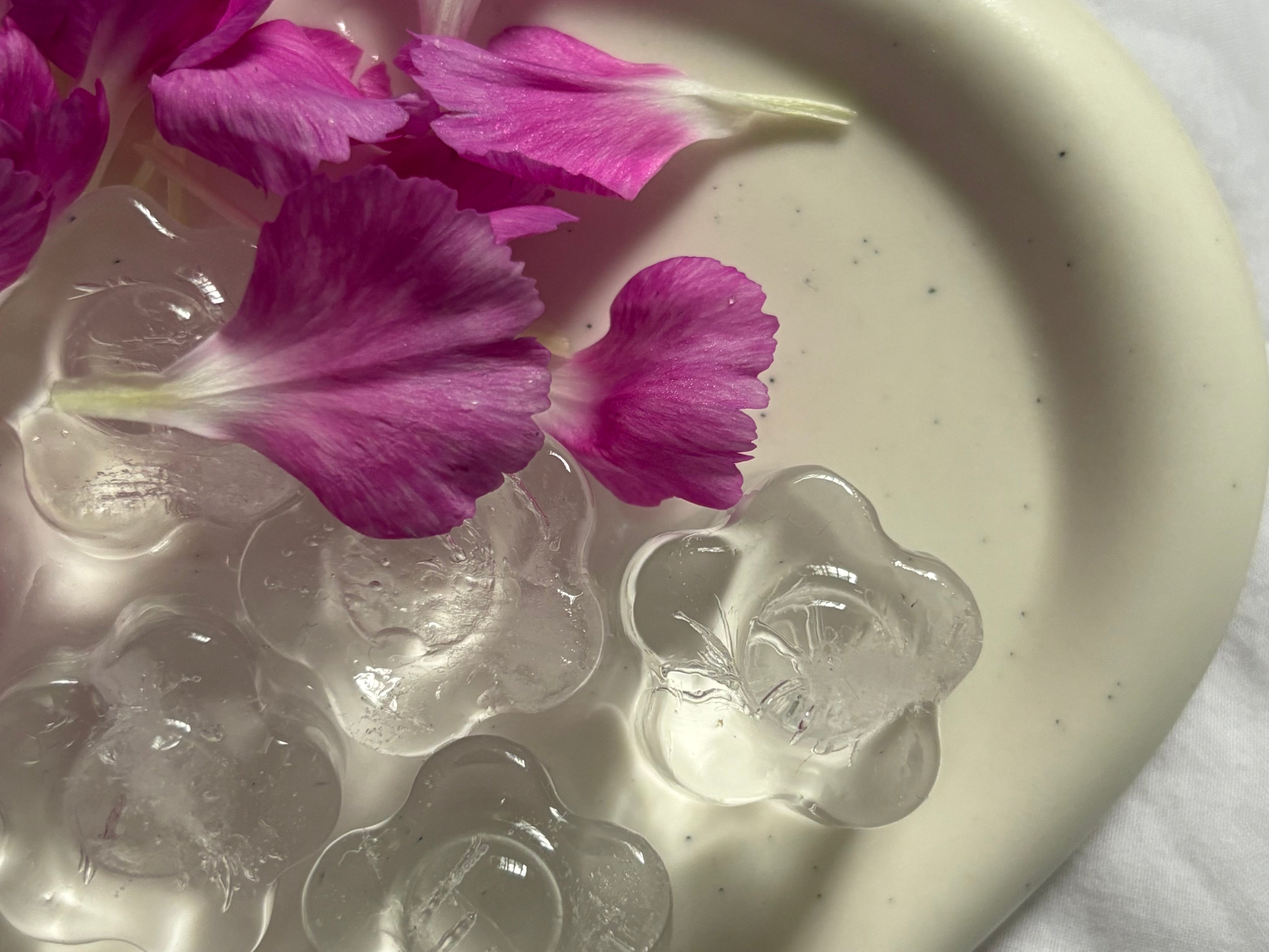 Moules à glaçons en fleurs