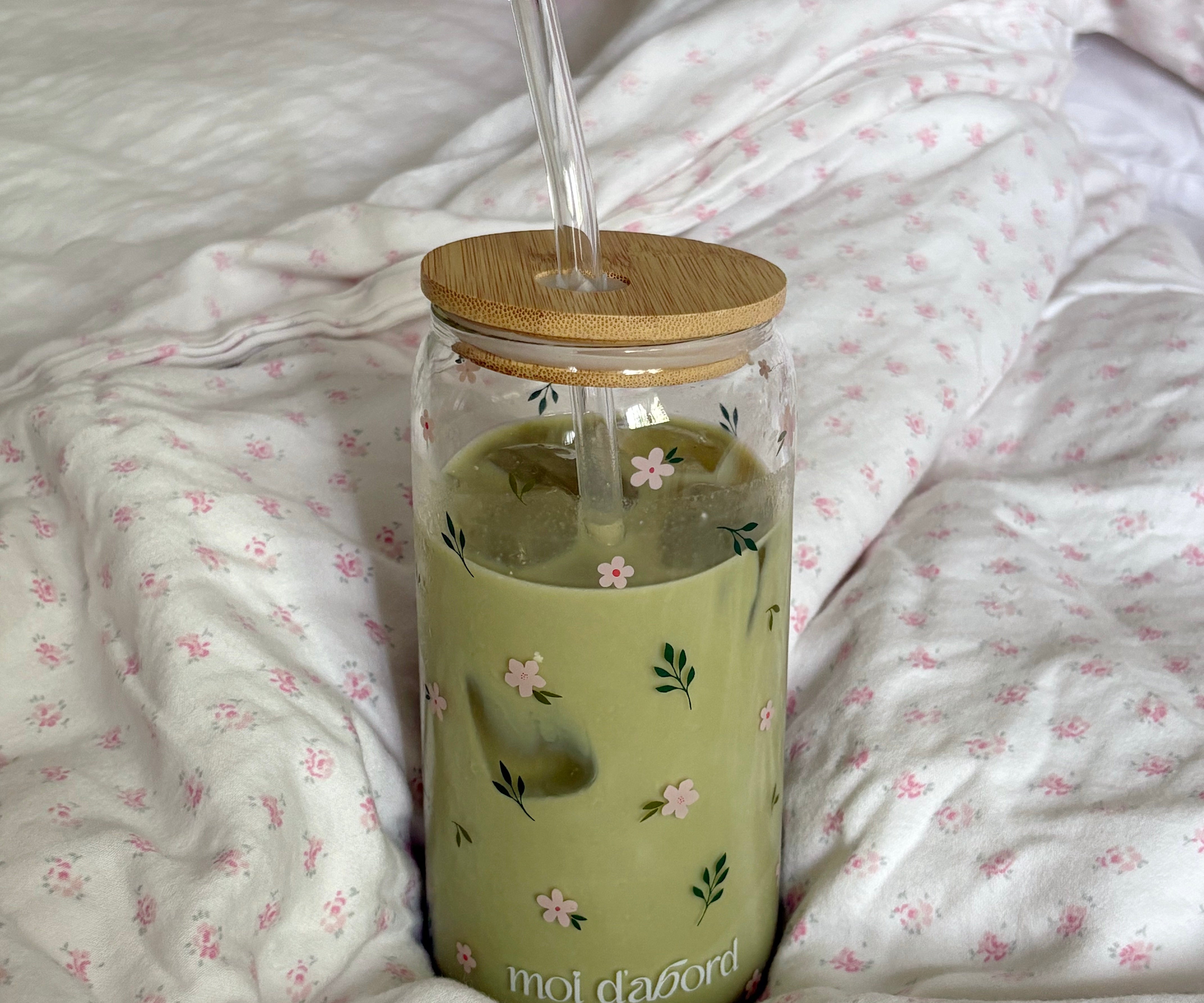 Tumbler en verre Fleurs sauvages