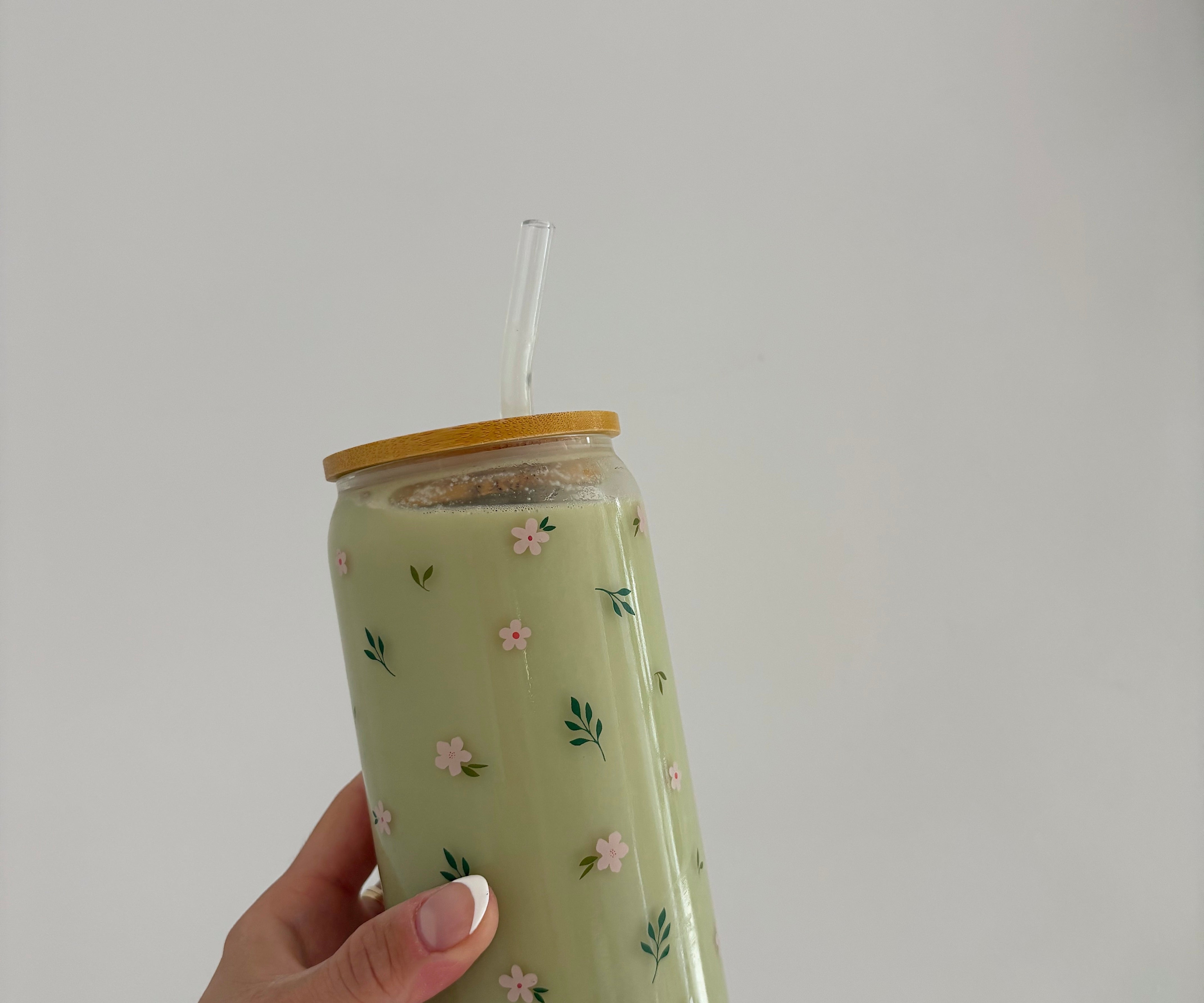 Tumbler en verre Fleurs sauvages