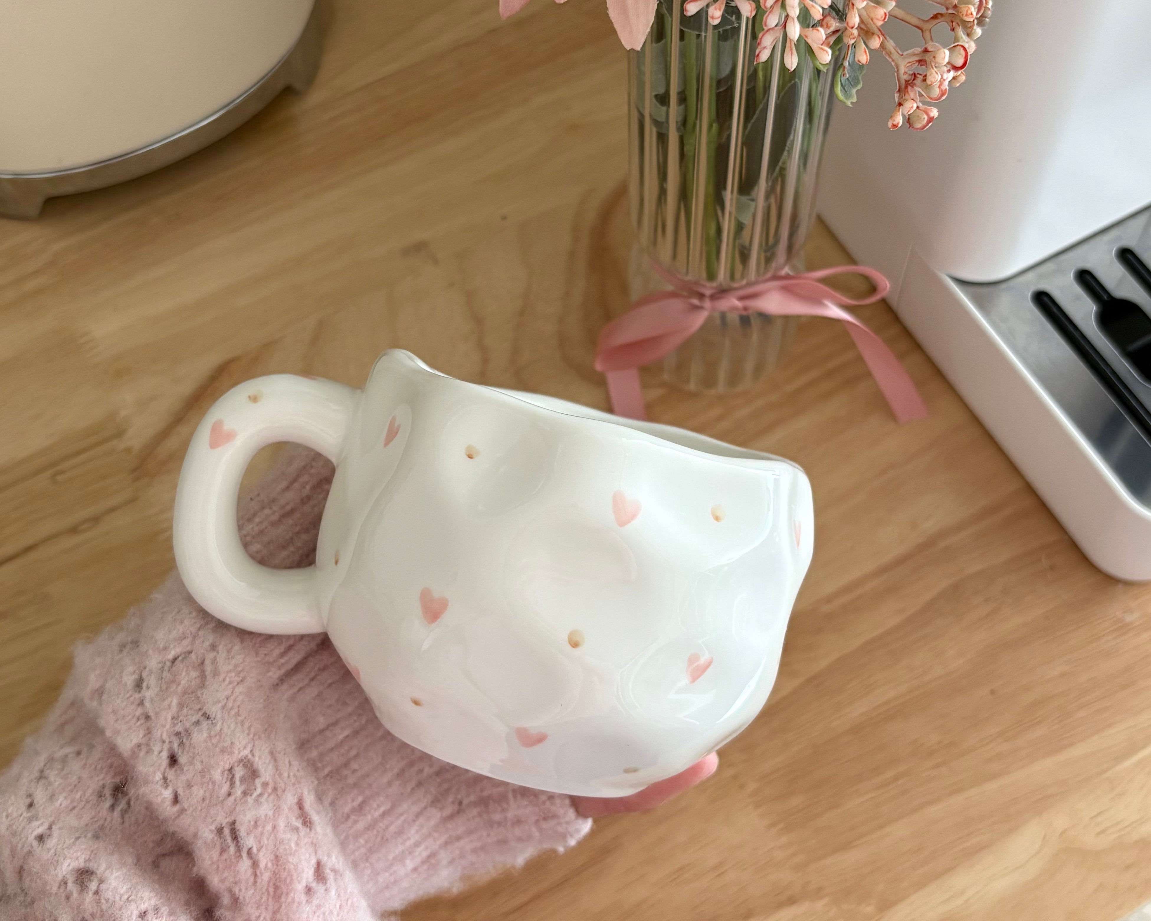 Tasse Amour picoté (pâle)