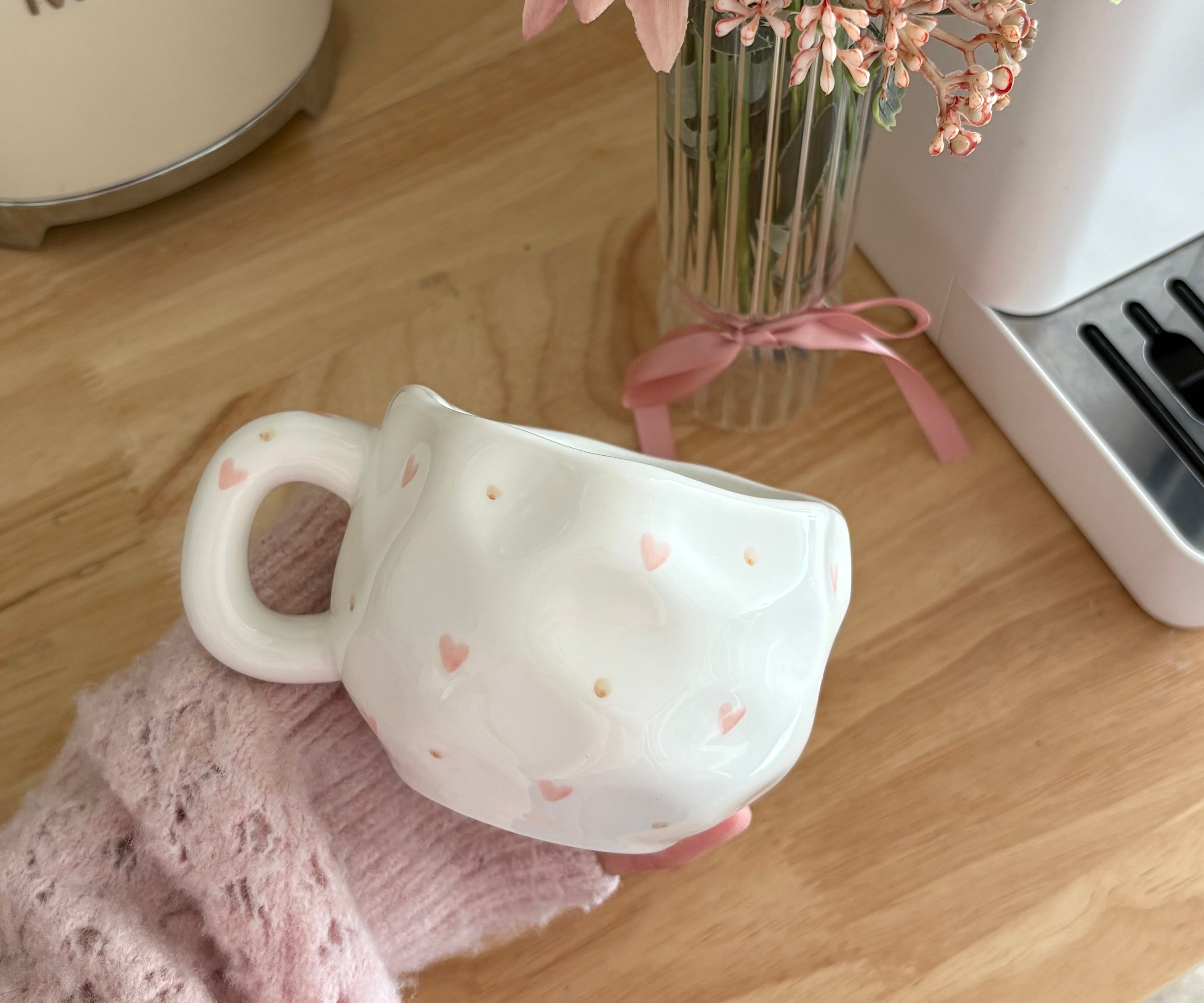 Tasse Amour picoté (pâle)