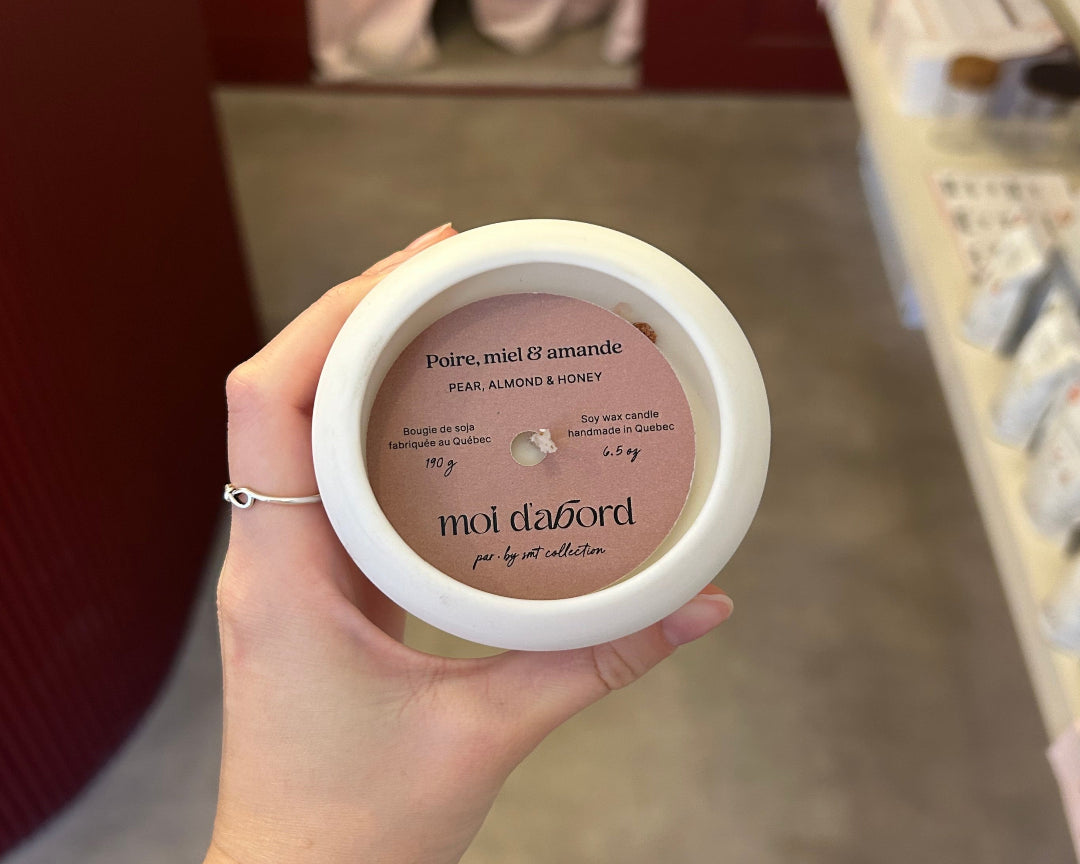 Bougie de soja Bubble - Poire, miel & amande