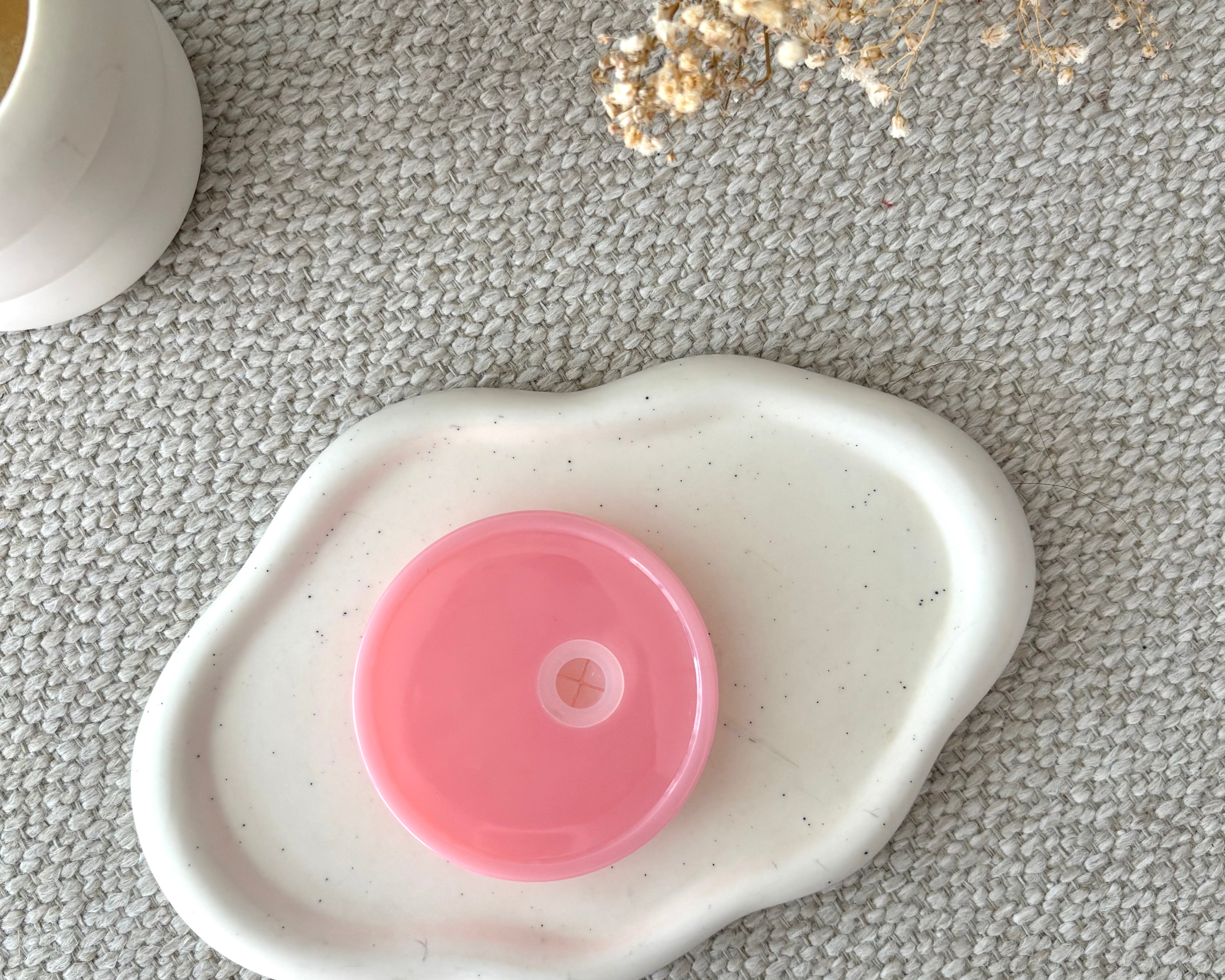 Couvercle rose pour tumbler