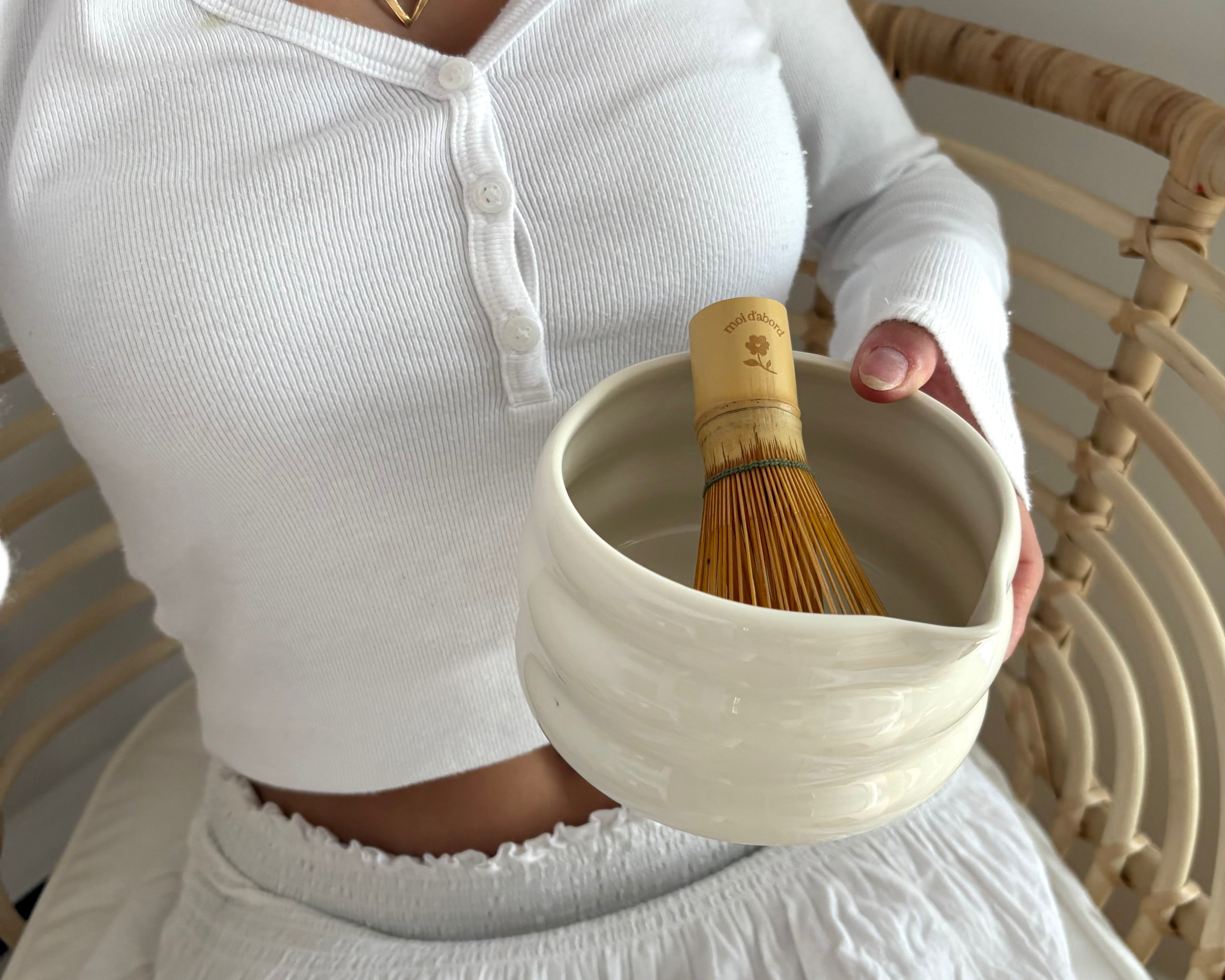 Fouet à matcha en bambou