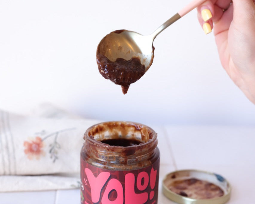 Tartinade noisette, framboise & chocolat noir - Yolo Nuts