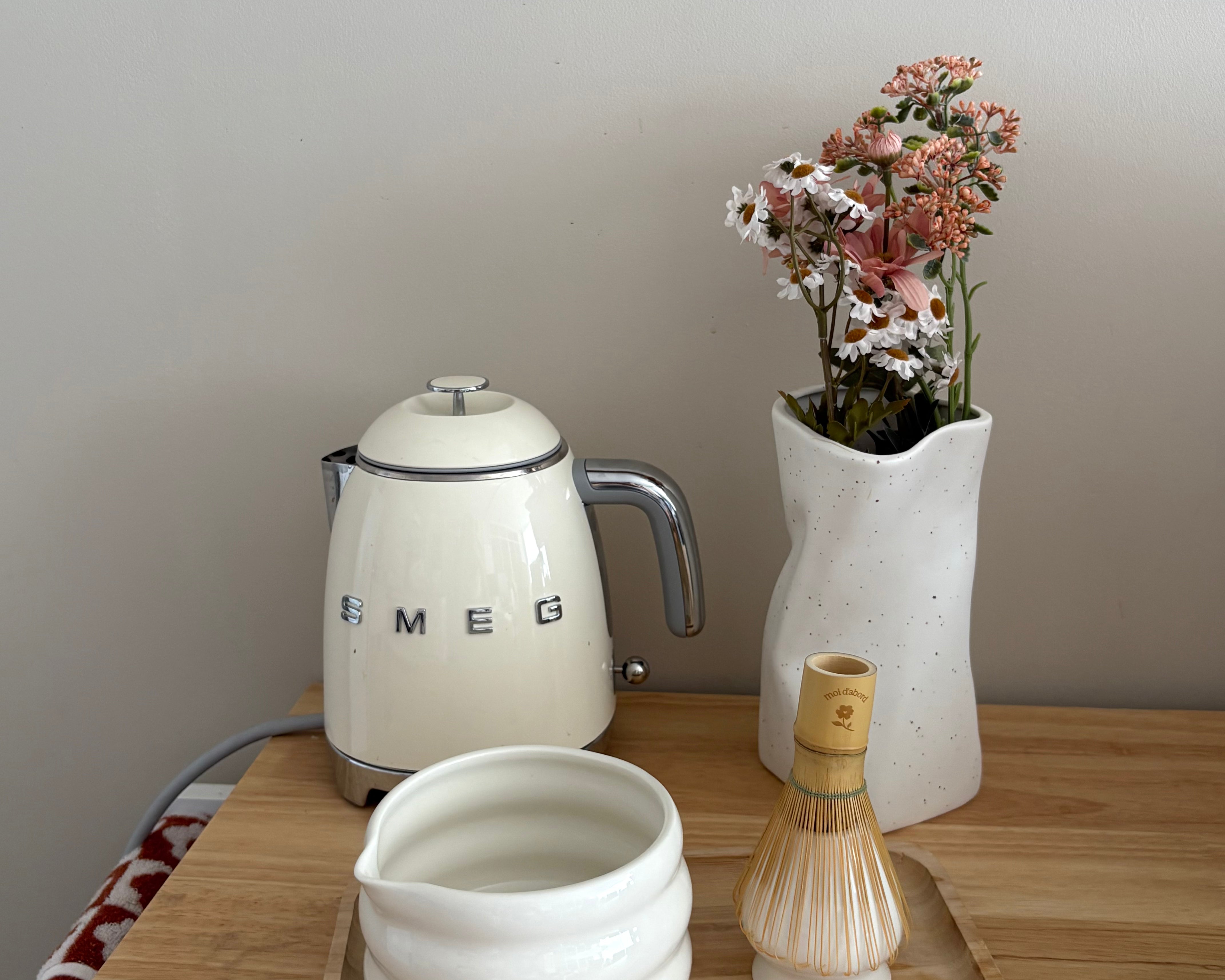 Ensemble à matcha complet - Blanc crème