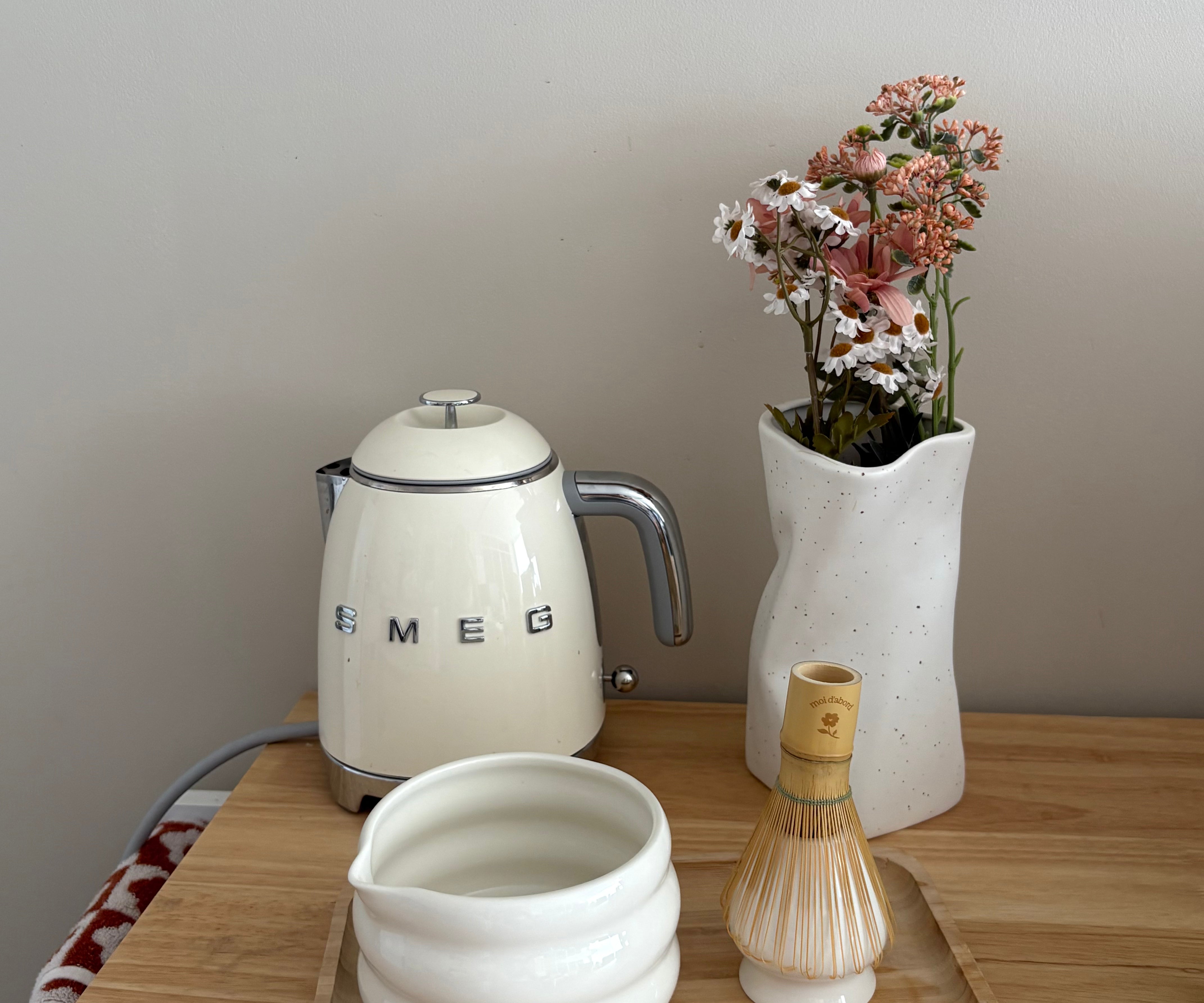 Ensemble à matcha complet - Blanc crème