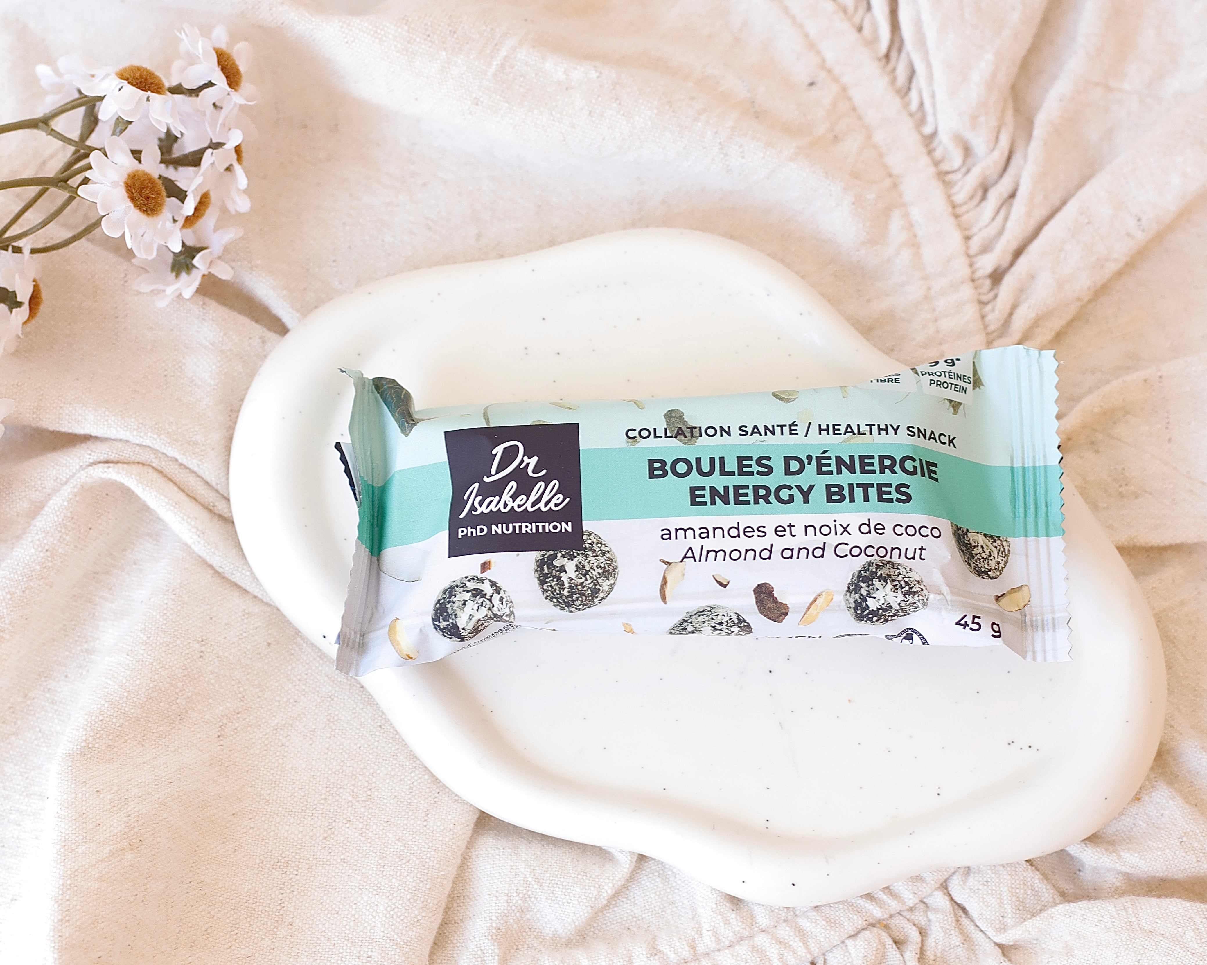Boules énergies amandes coco - Isabelle Huot